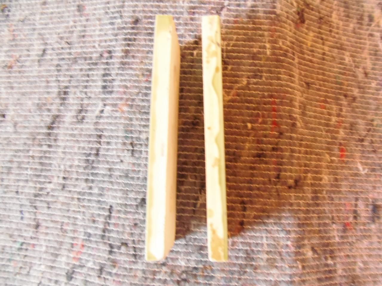Pair Of Arts & Crafts Tube Lined Tiles photo vintage