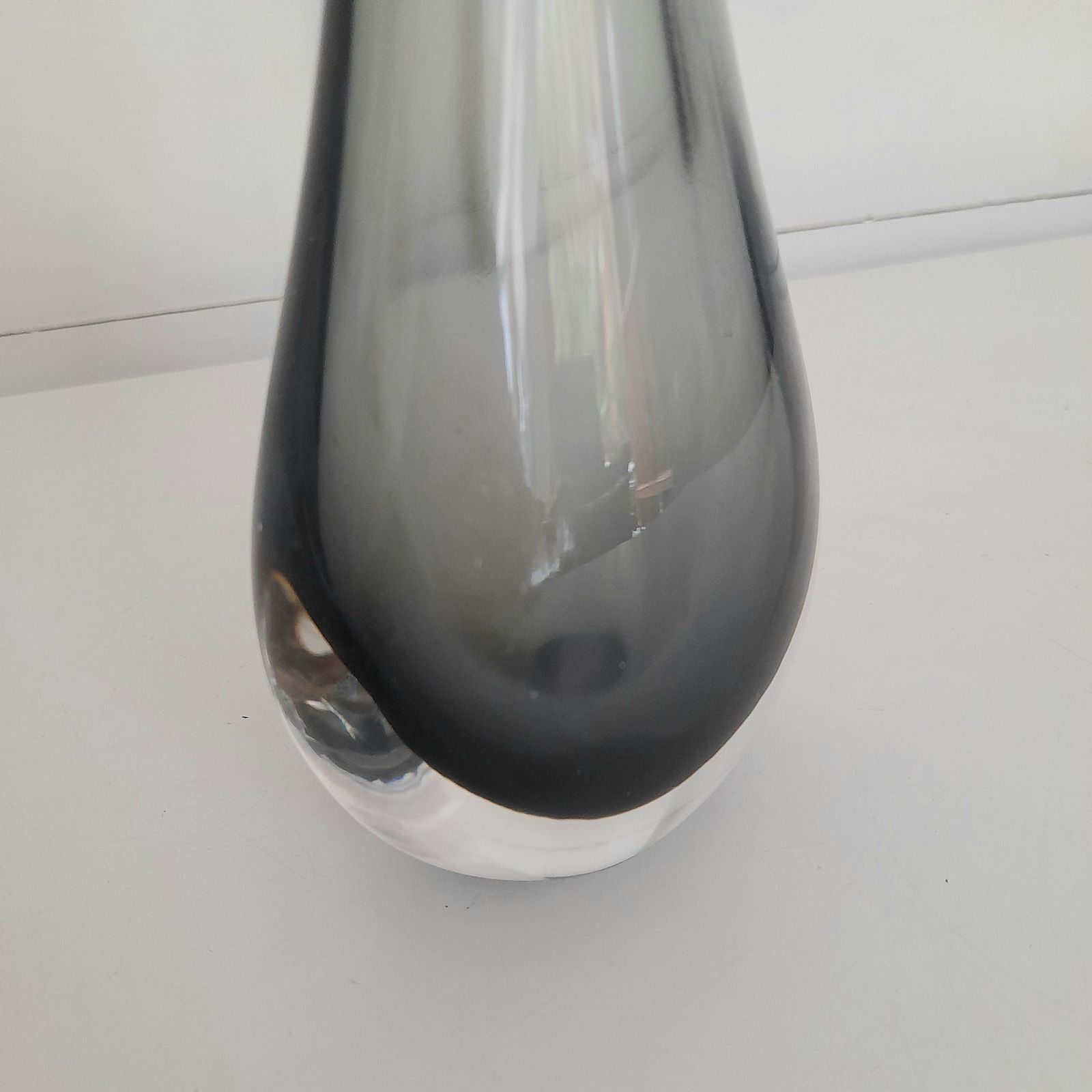 Murano Sommerso Drop Glass Vase photo 138.0