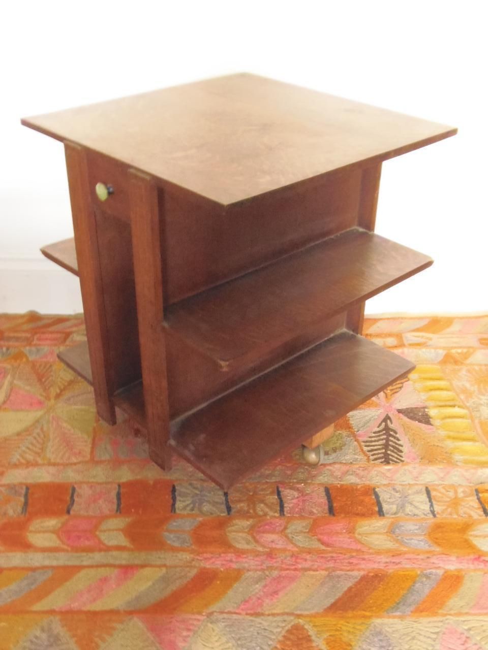 A Pair Of Heals Geometric Oak Tables, 1930s . photo vinterior