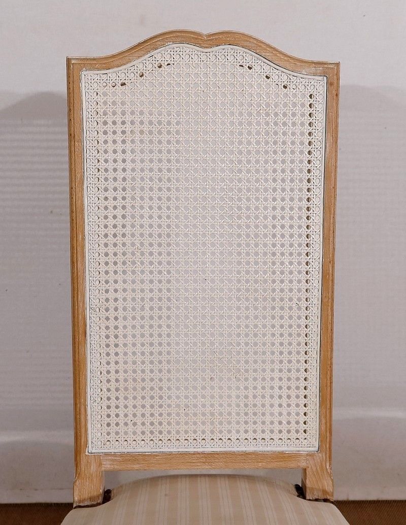 2430.8 Set Of 4 Beech Chairs, Louis XV Regency Style, 20th Century photo