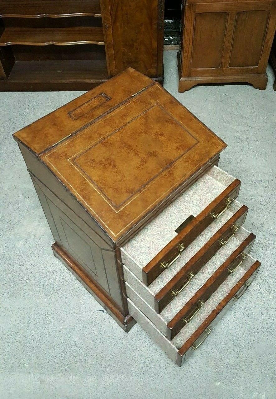 575.0 Maitland Smith Leather Davenport Desk photo