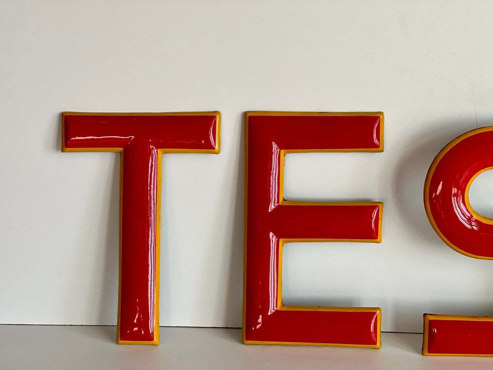 Industrial Letter Sign From Tesla, Set Of 5 photo furniture
