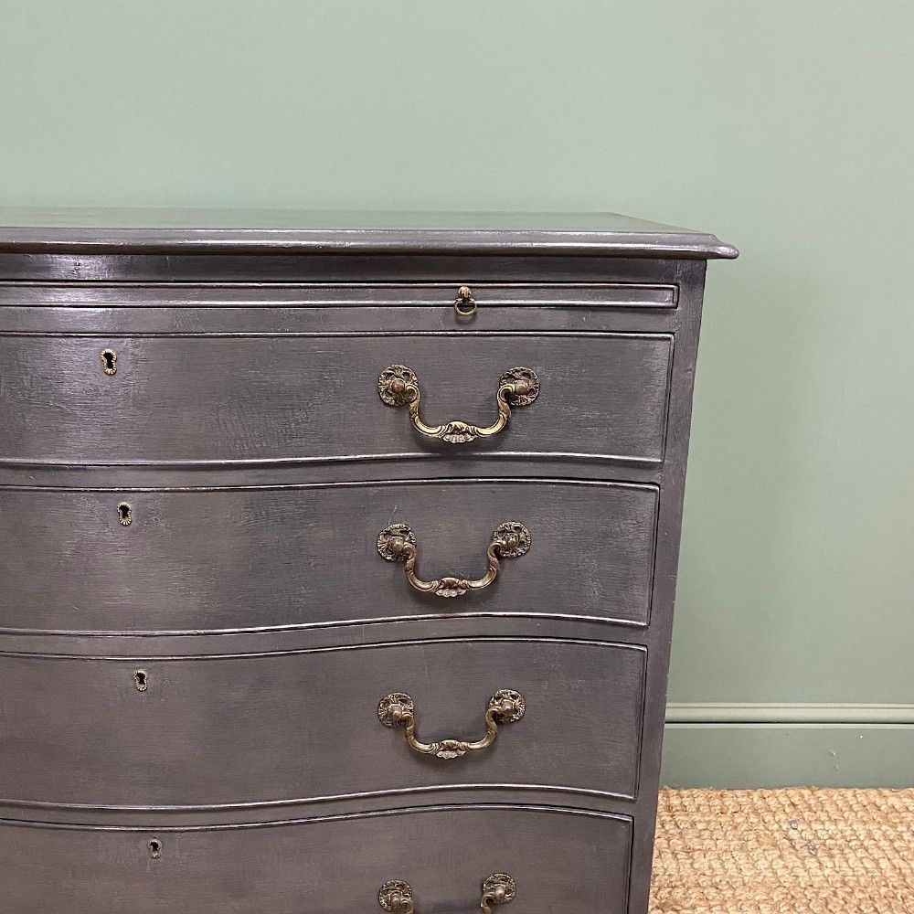 Quality Antique Painted Serpentine Chest photo furniture