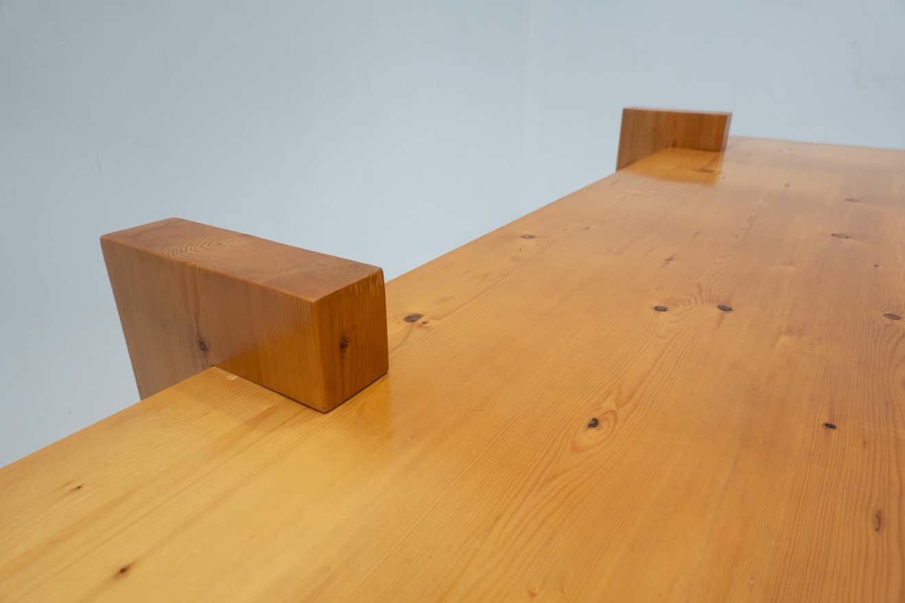 Mid Century Modern Desk With Drawers, Pine Wood, Italy, 1960s photo buy