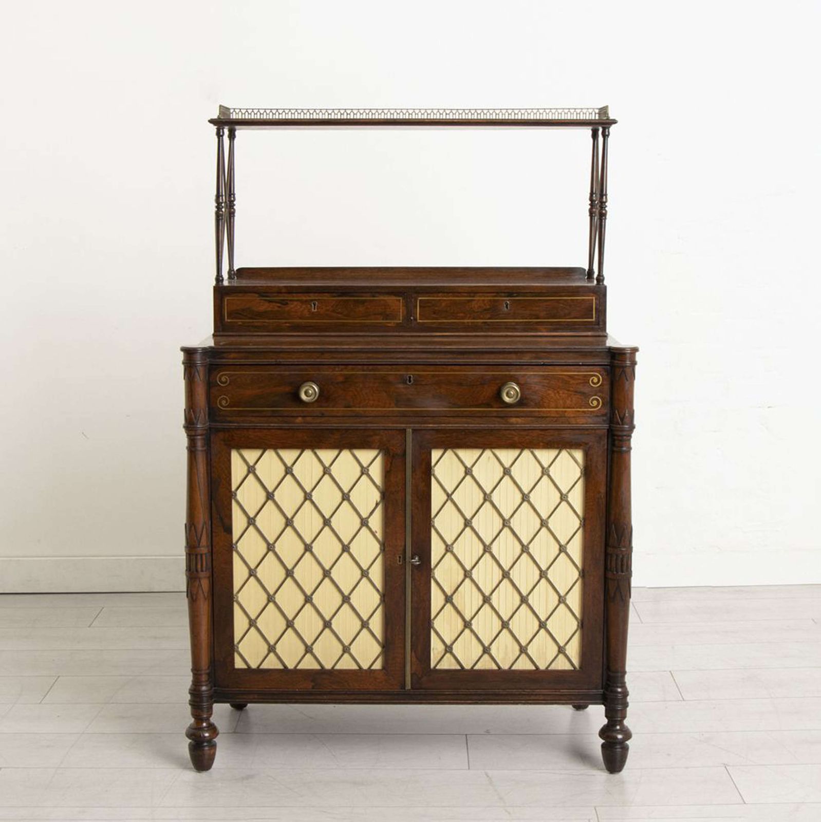 Regency Rosewood Secretaire Chiffonier 1810