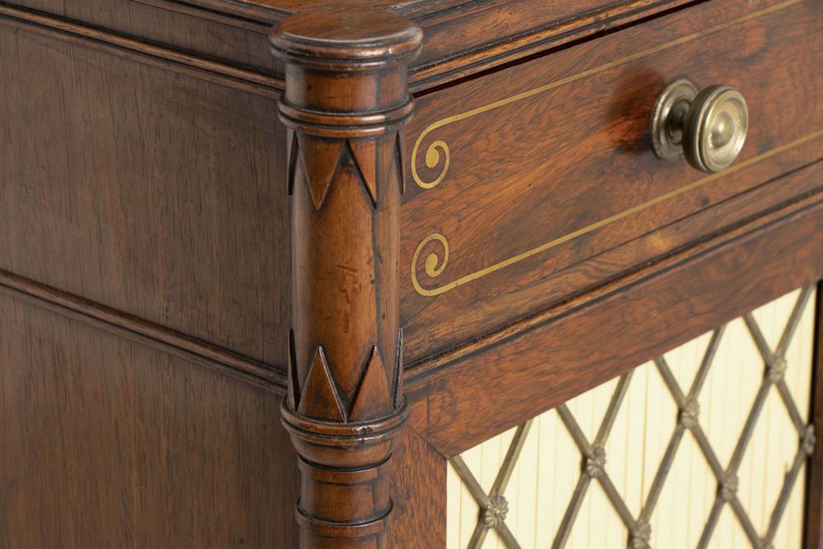 photo vinterior Regency Rosewood Secretaire Chiffonier 1810