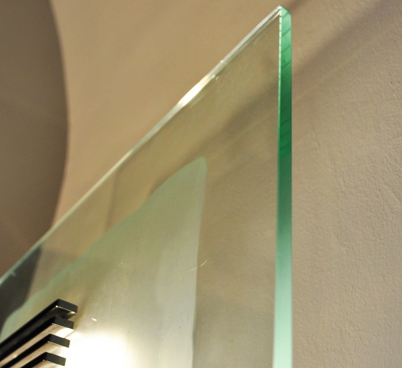 Metal And Glass Wall Lamp From Esperia, 1970s photo for sale
