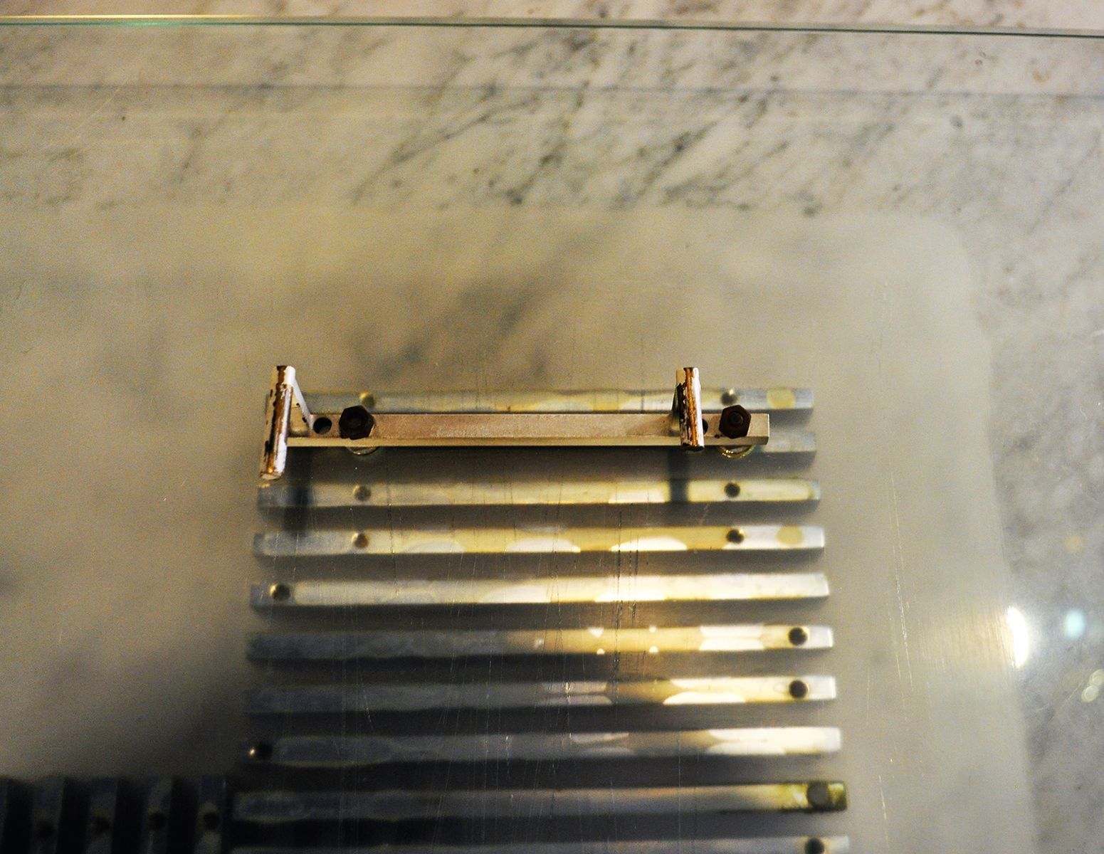 Metal And Glass Wall Lamp From Esperia, 1970s photo vinterior