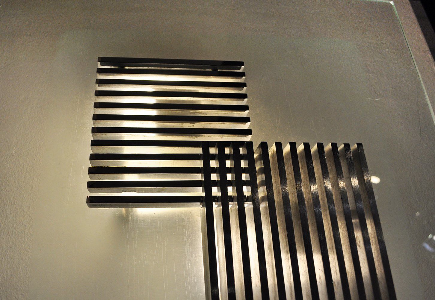 Metal And Glass Wall Lamp From Esperia, 1970s photo buy