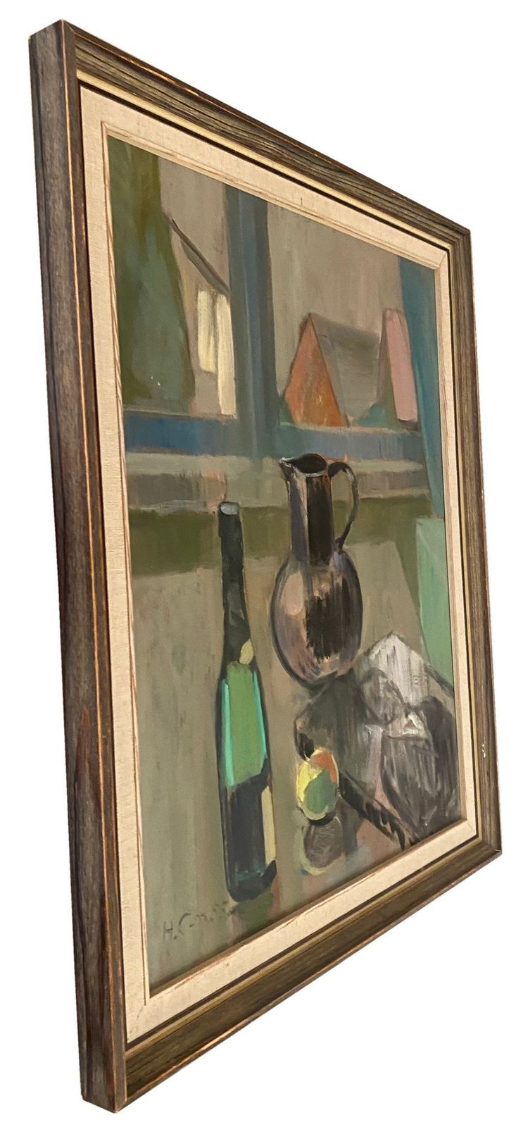 20th Century Swedish School 'Still Life With Portrait' photo for sale