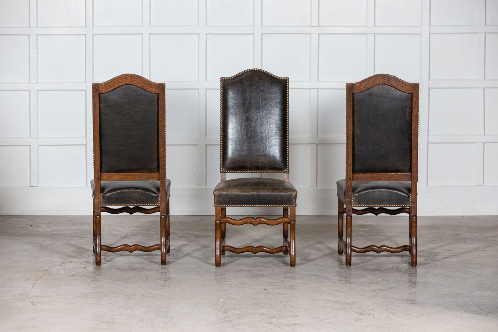 Set Of 6 French Louis XIV Style Oak Chairs photo 2818.0
