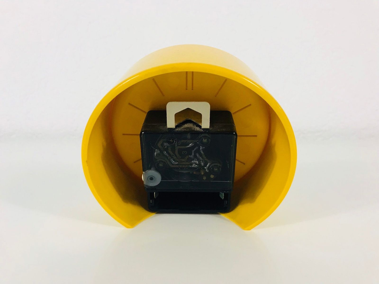 Kienzle Yellow Pop Art Vintage Alarm Clock   Rare Shape   Germany 1970s photo Home Decor