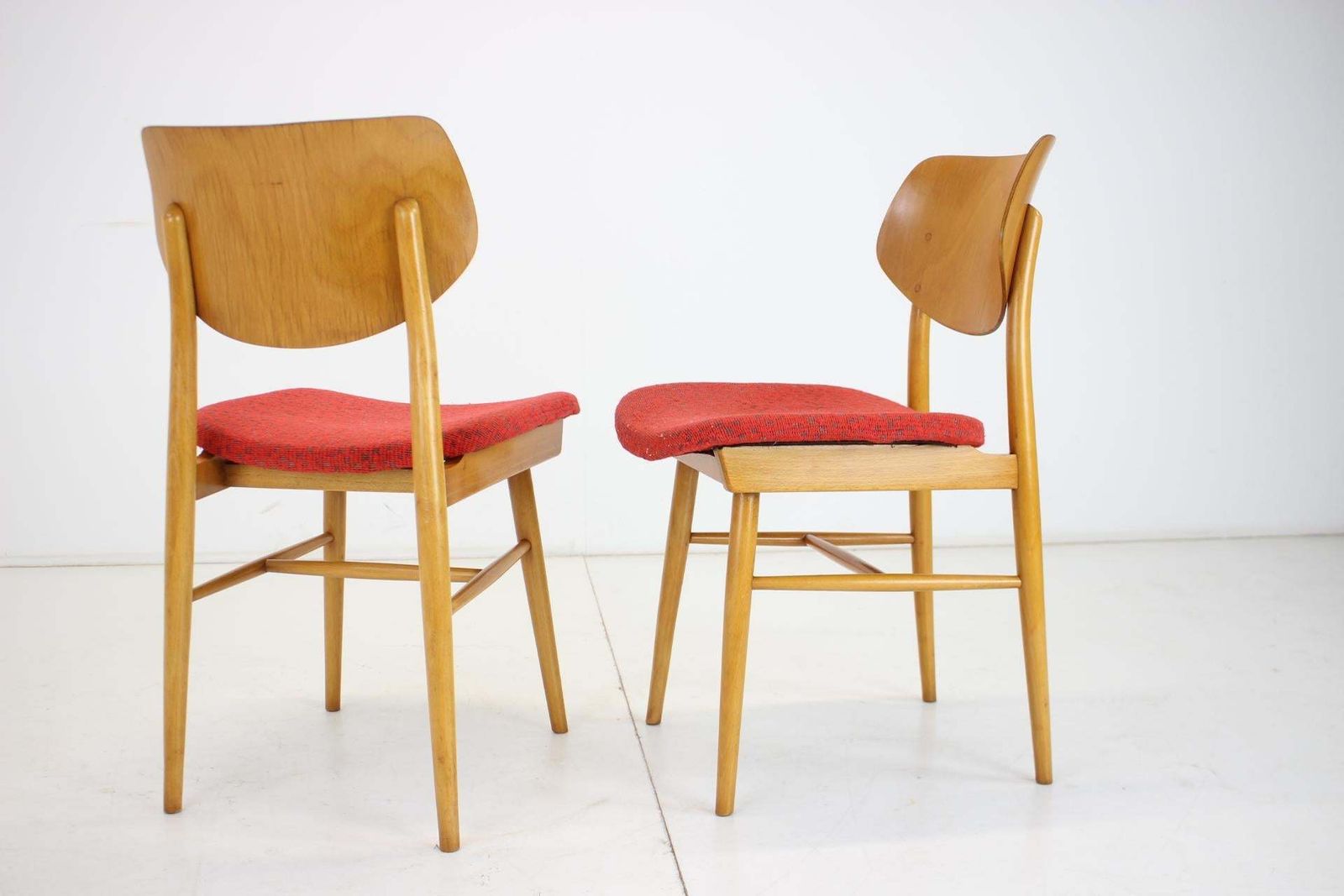 Furniture Pair Of Chairs By Ton, 1965 Czechoslovakia photo