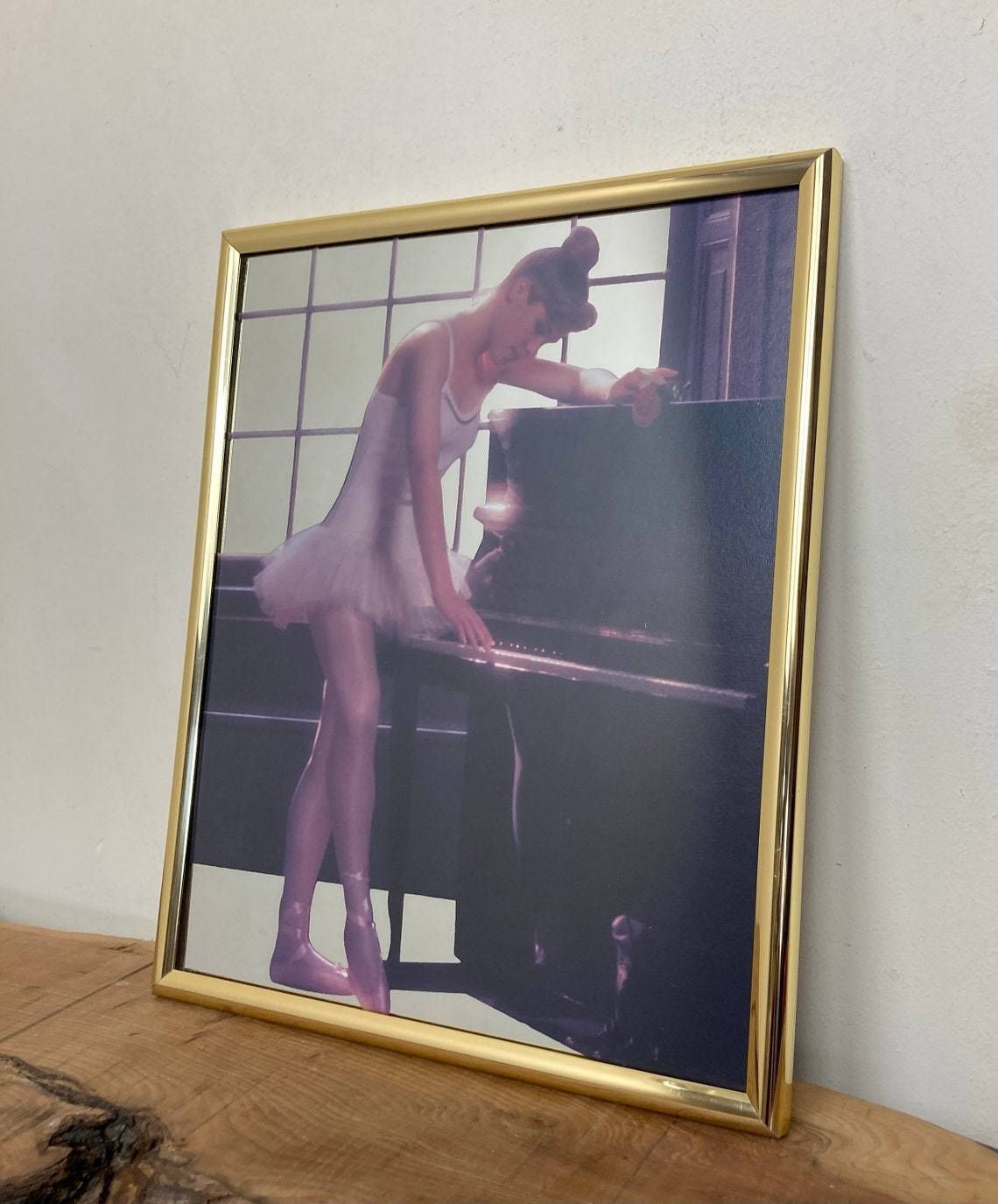 Wonderful Vintage Art Nouveau Ballerina Ballet Decorative Mirror Wall Art Collectibles Piece Christmas Gift photo vinterior