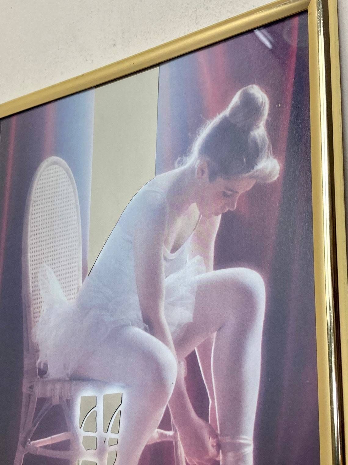Stunning Vintage Art Nouveau Ballerina Ballet Decorative Mirror Wall Art Collectibles Piece Christmas Gift photo for sale