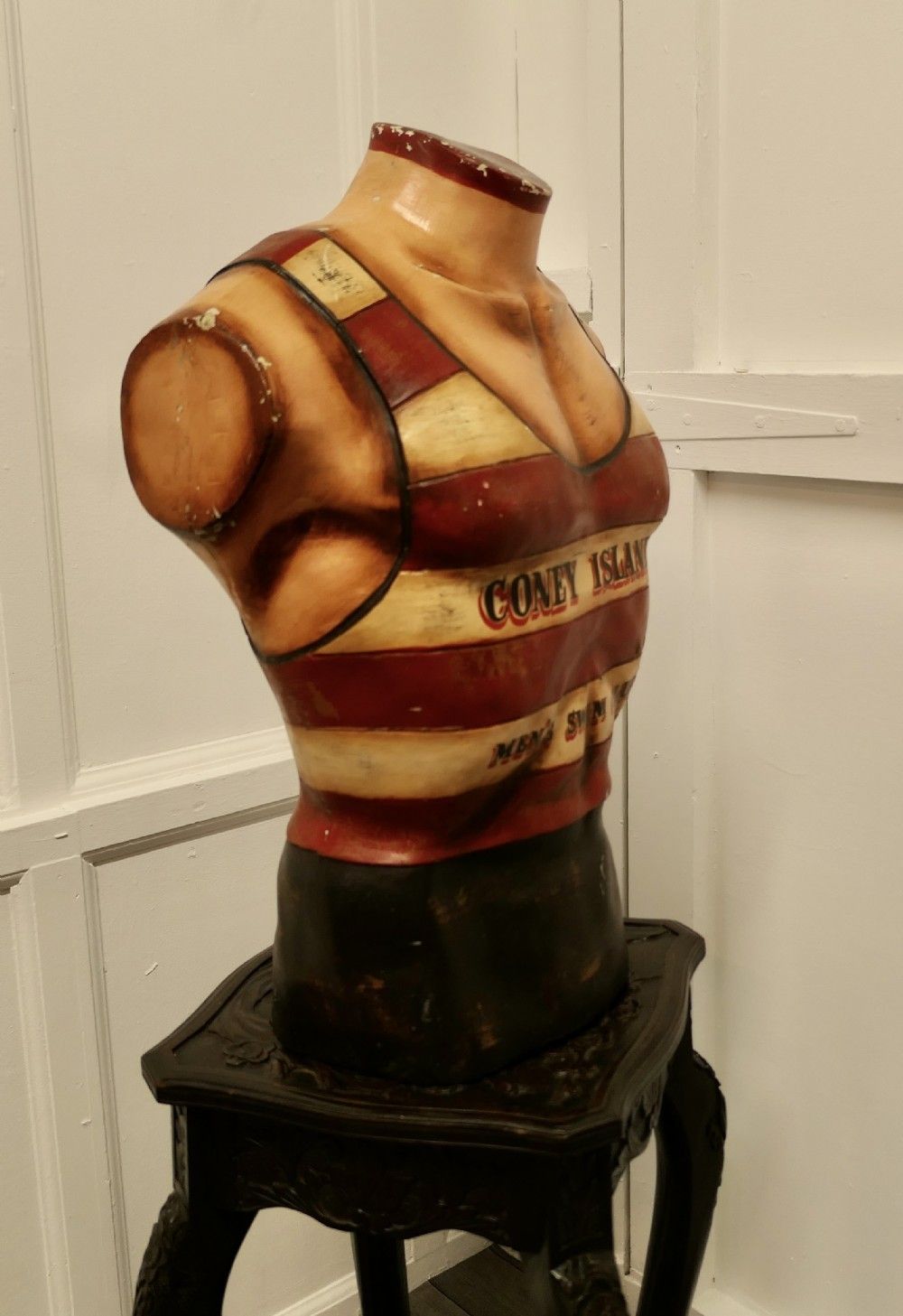 Vintage Coney Island Men’s Swim Club Retro Mannequin photo Home Decor