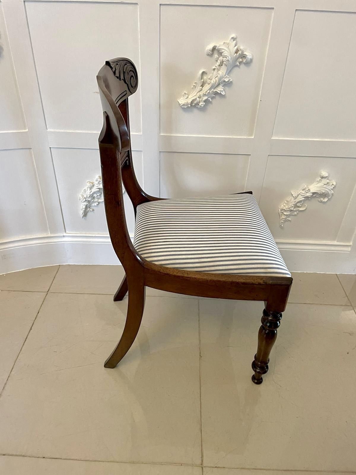 Set Of 4 Antique 19th Century Quality Mahogany Dining Chairs photo for sale
