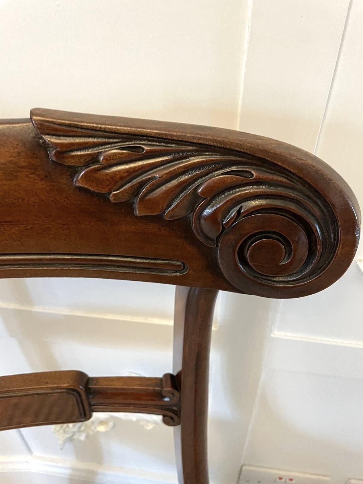 photo for sale Set Of 4 Antique 19th Century Quality Mahogany Dining Chairs