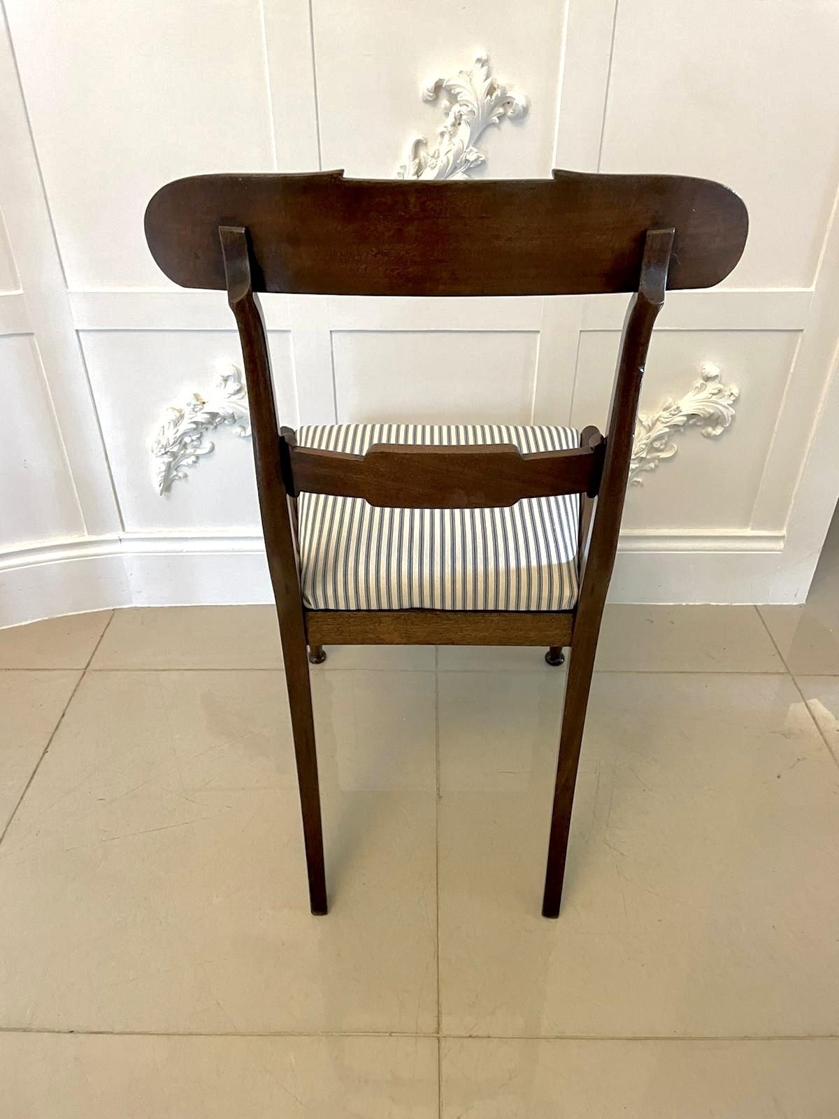 1995.0 Set Of 4 Antique 19th Century Quality Mahogany Dining Chairs photo