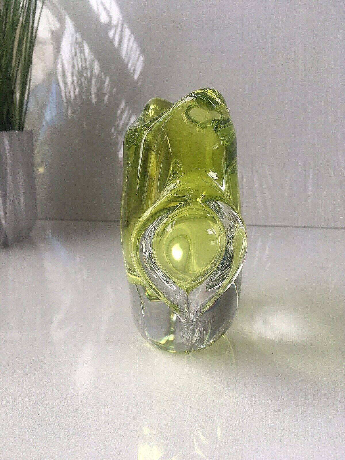 photo furniture Unusual Mid Century Lime Green Zelezny Brod Sklo Chribska Murano