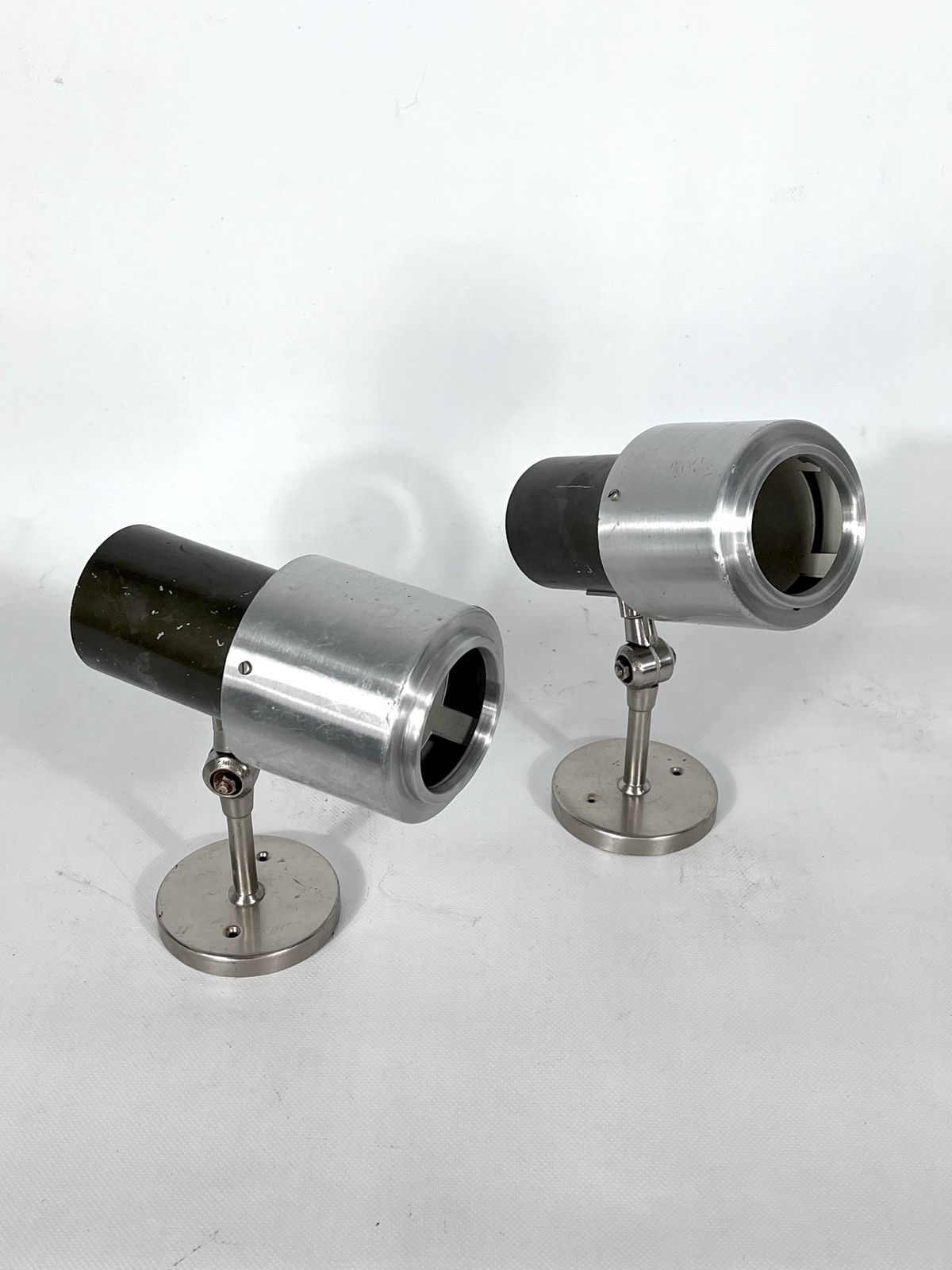 Mid Century Rare Pair Of Stilnovo Adjustable Sconces Or Spotlights. Italy 1950. photo furniture