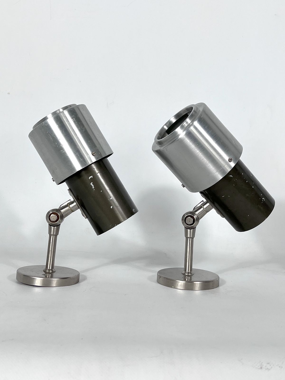 Mid Century Rare Pair Of Stilnovo Adjustable Sconces Or Spotlights. Italy 1950. photo 3117.4