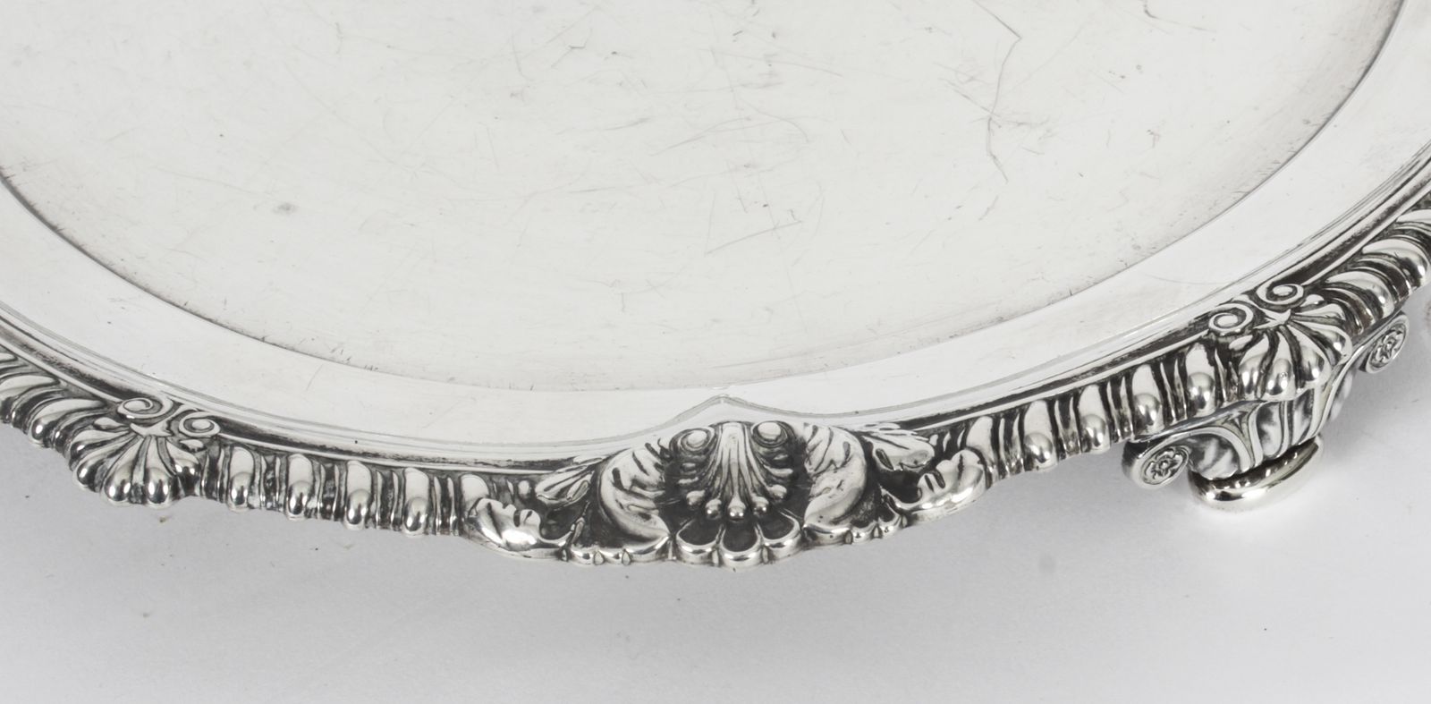 Antique Paul Storr George III Sterling Silver Salver 1811 19th Century photo buy