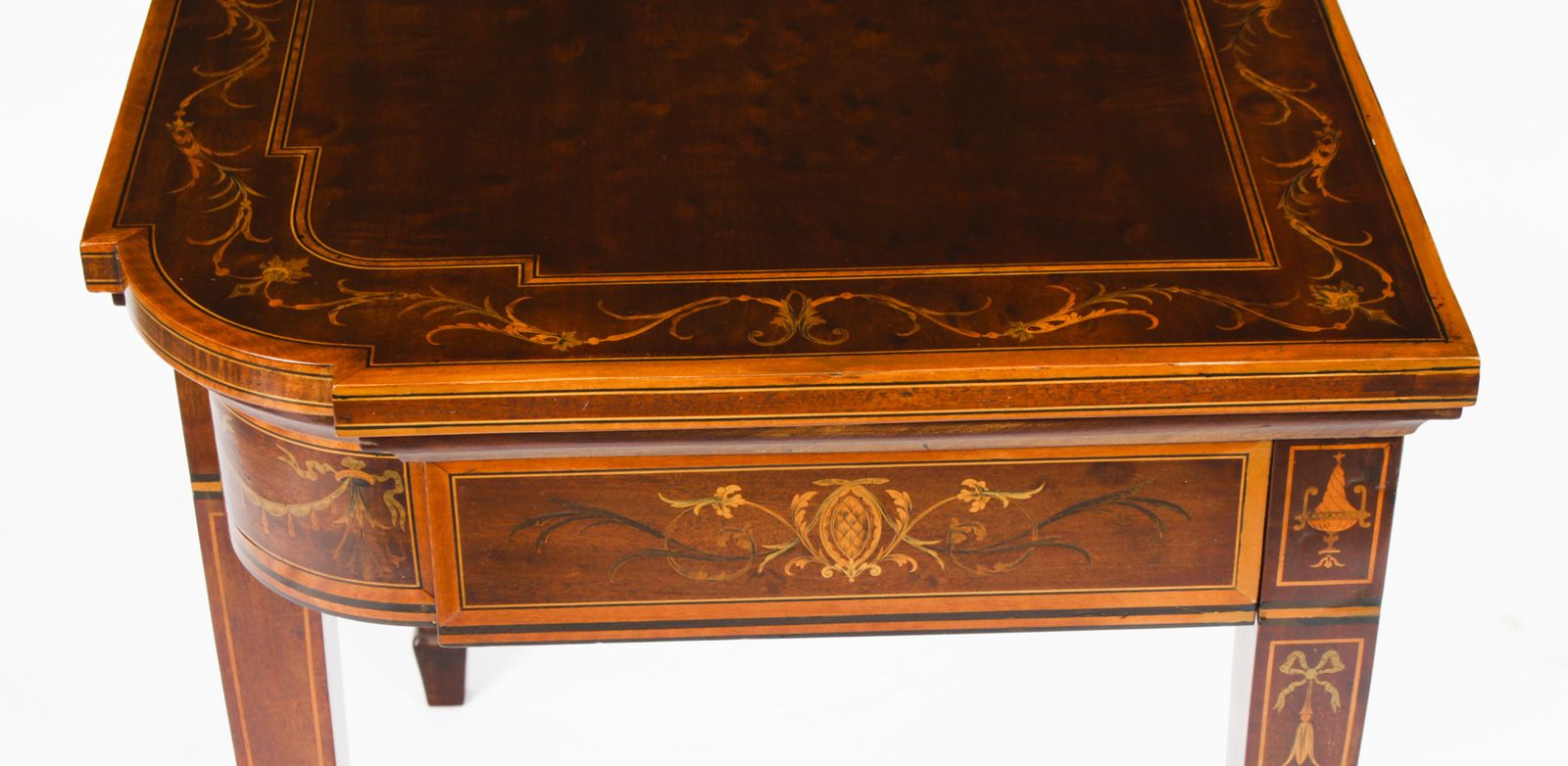 Victorian Mahogany & Inlaid Card Games Table C.1860 19th C photo 3350.0