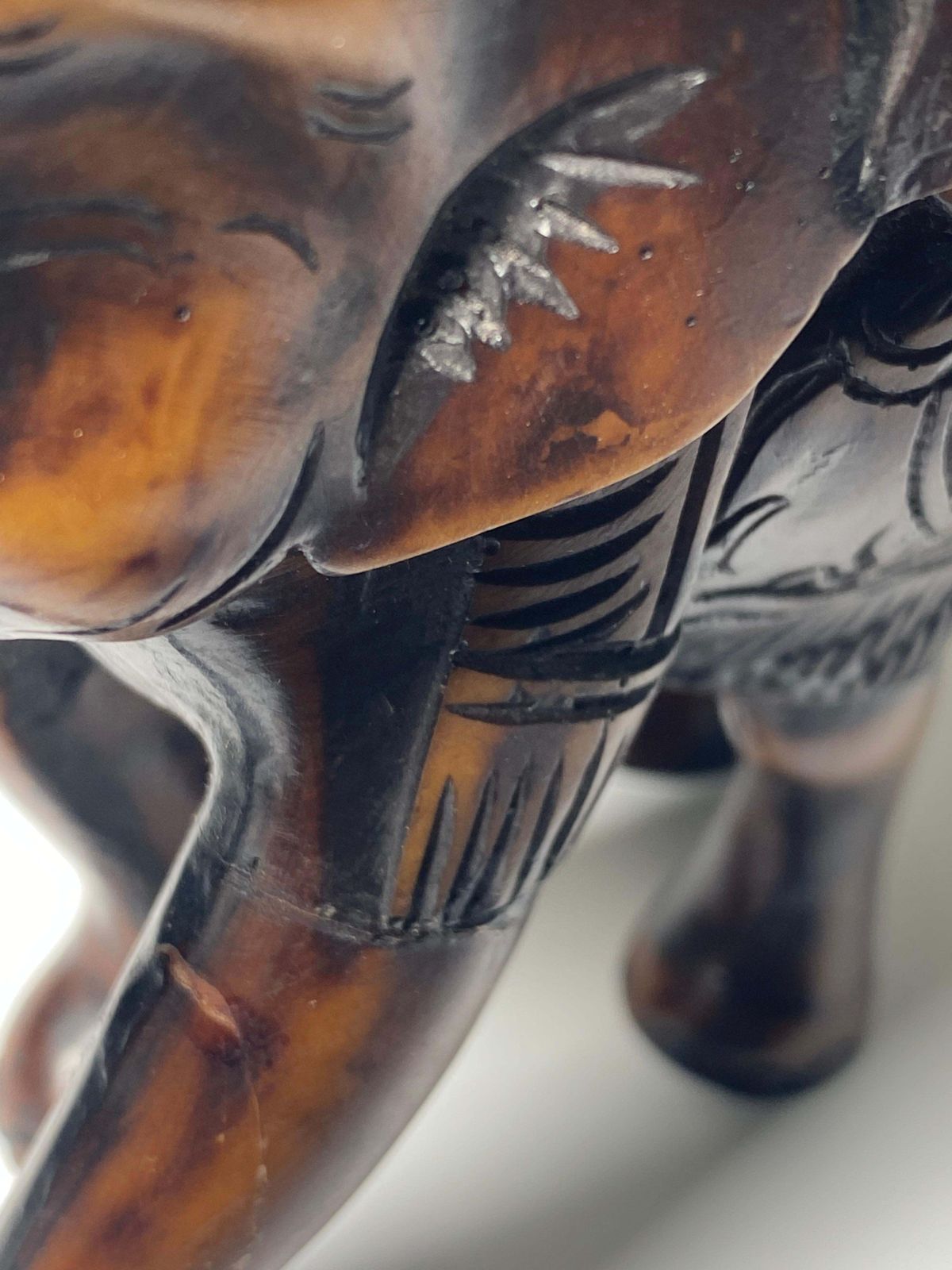 Pair Of Elephants Sculptures, In Ceramic, Brown Color, Made In France Circa 1970 photo vinterior