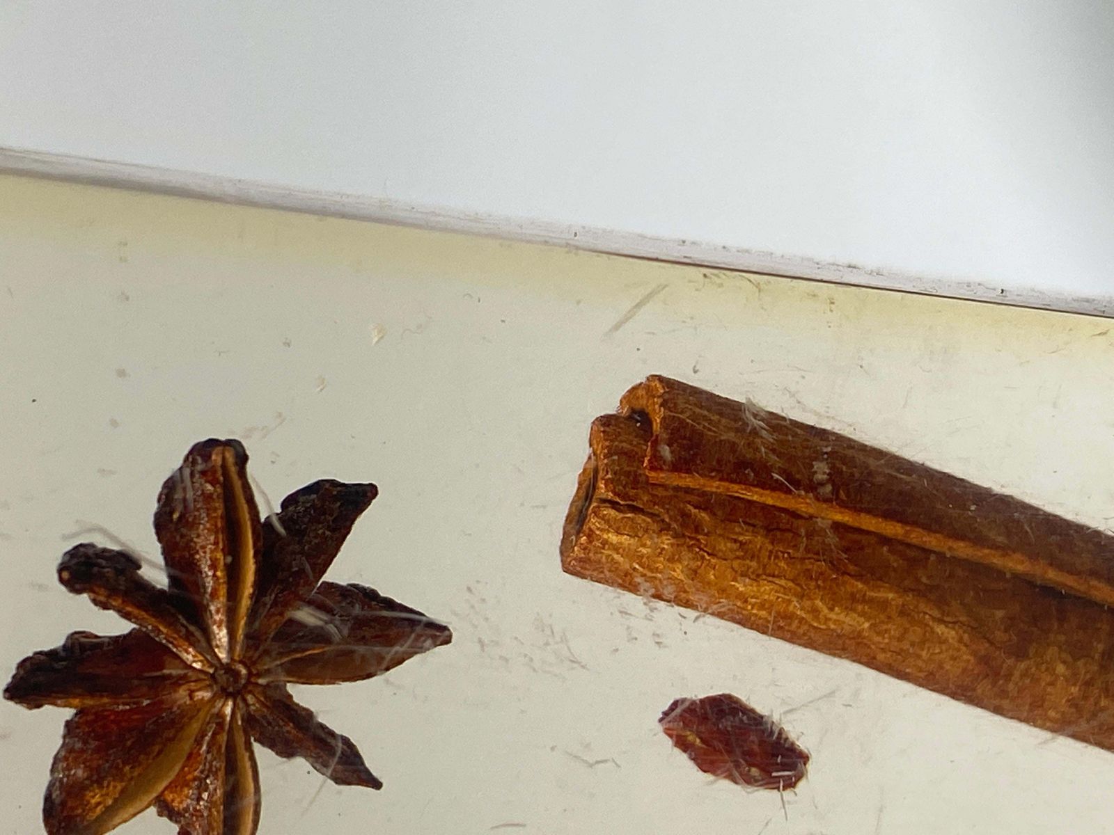 French 1970s Lucite Resin Cube Sculpture With Vanilla Parts Inclusions photo for sale