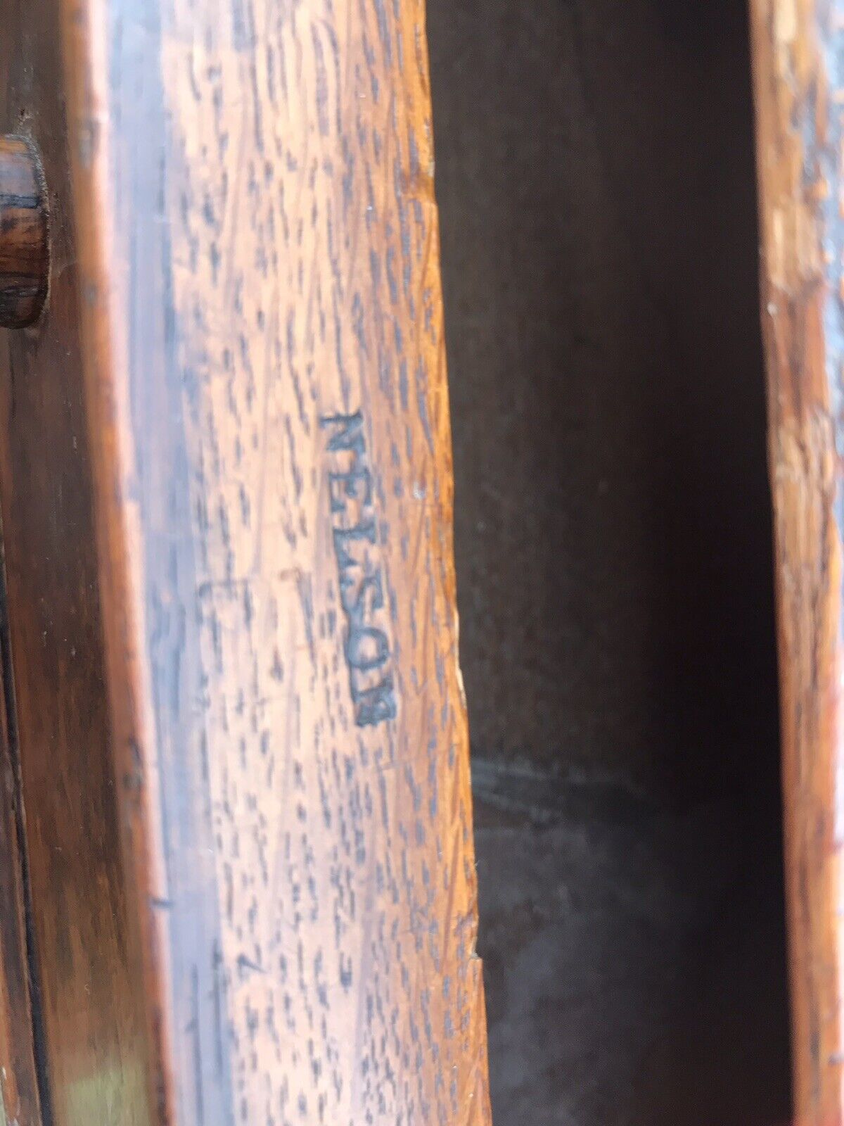 Fine Victorian Carved Writing Desk By Nelson London 1875 photo vintage