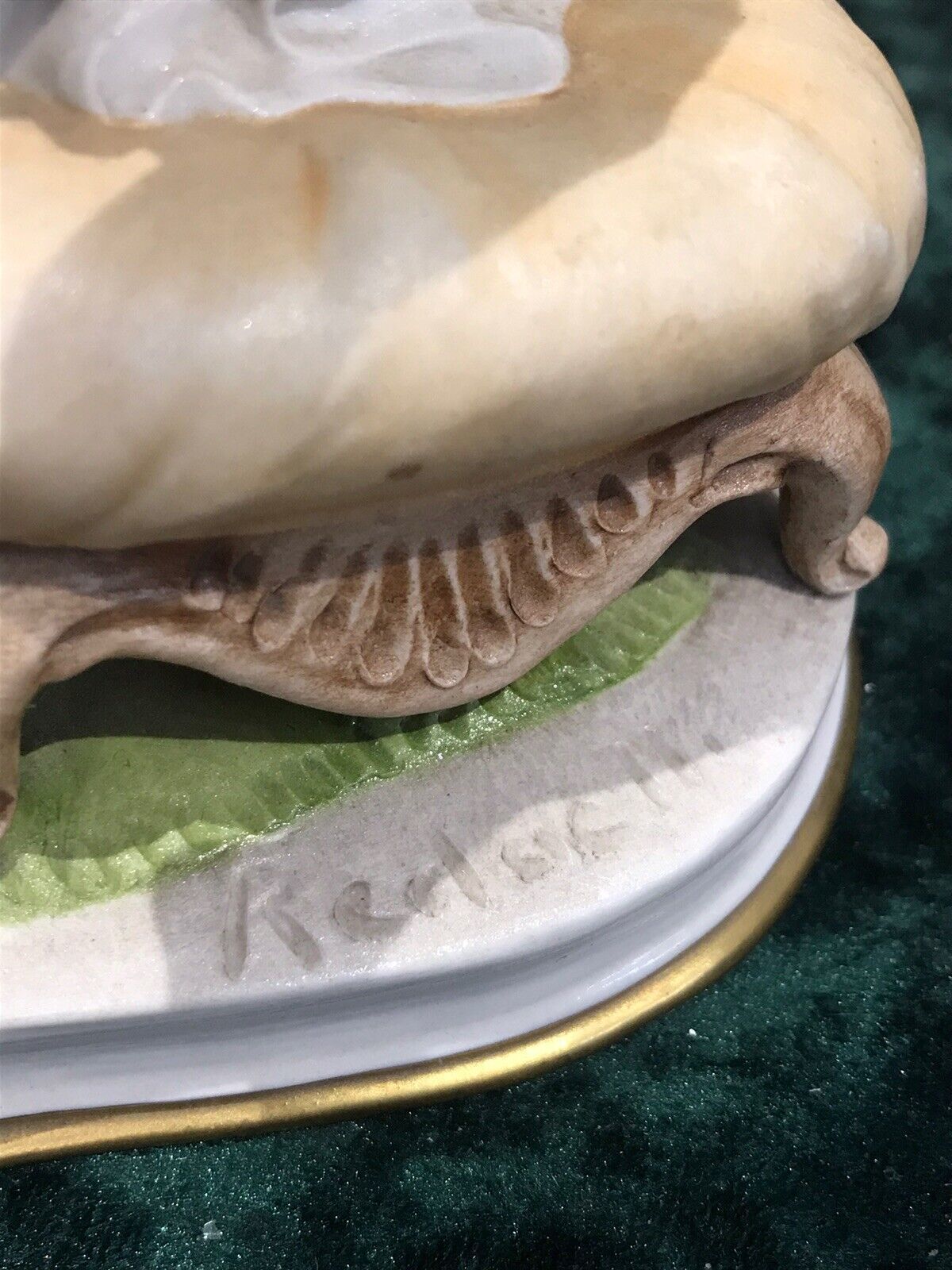 photo for sale Fine Capodimonte Figurine Of Mother And Child Sculpture Signed Redwell