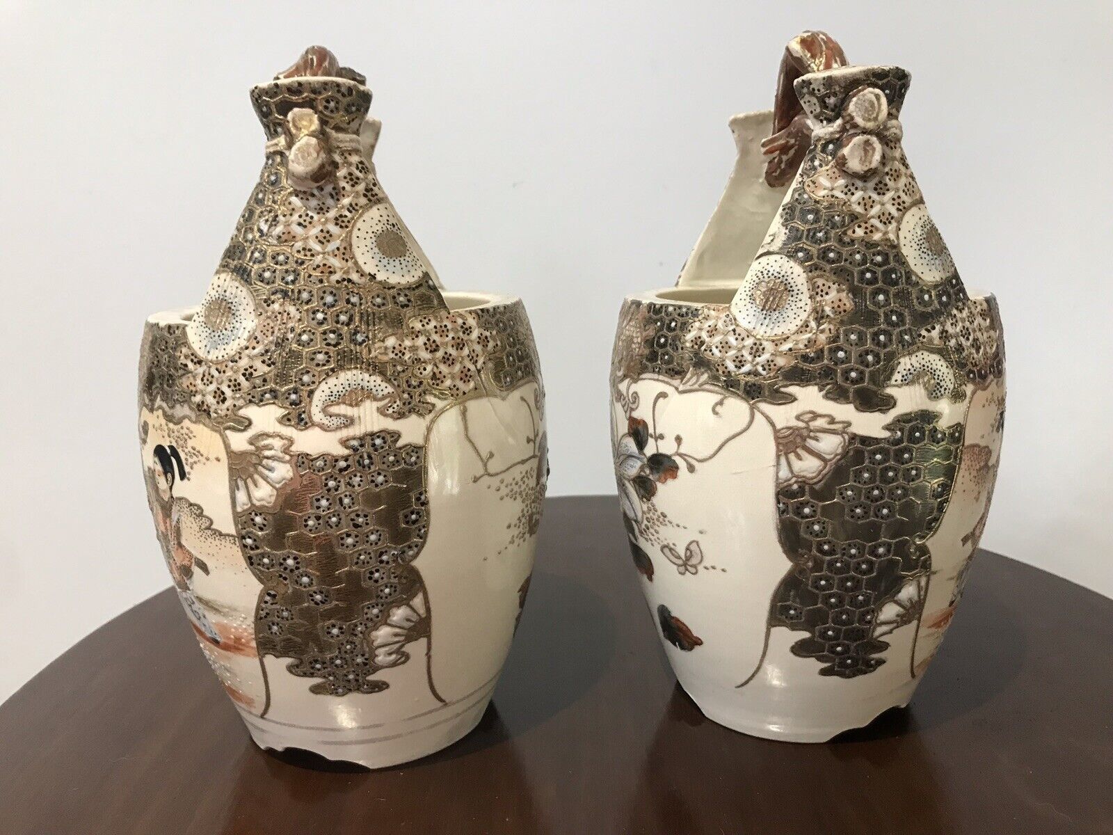 Fine Pair Japanese Antique Satsuma ‘Emperor Vases’ photo buy
