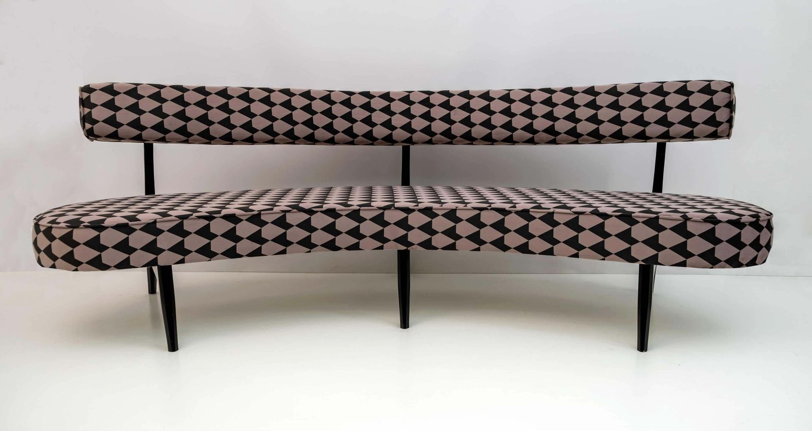 Mid Century Modern Curved Sofa Vladimir Kagan's Floating Sofa photo Furniture