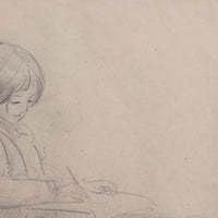 'Portrait Of A Young Girl Writing' By Guillaume Dulac (Circa 1920s) photo vinterior