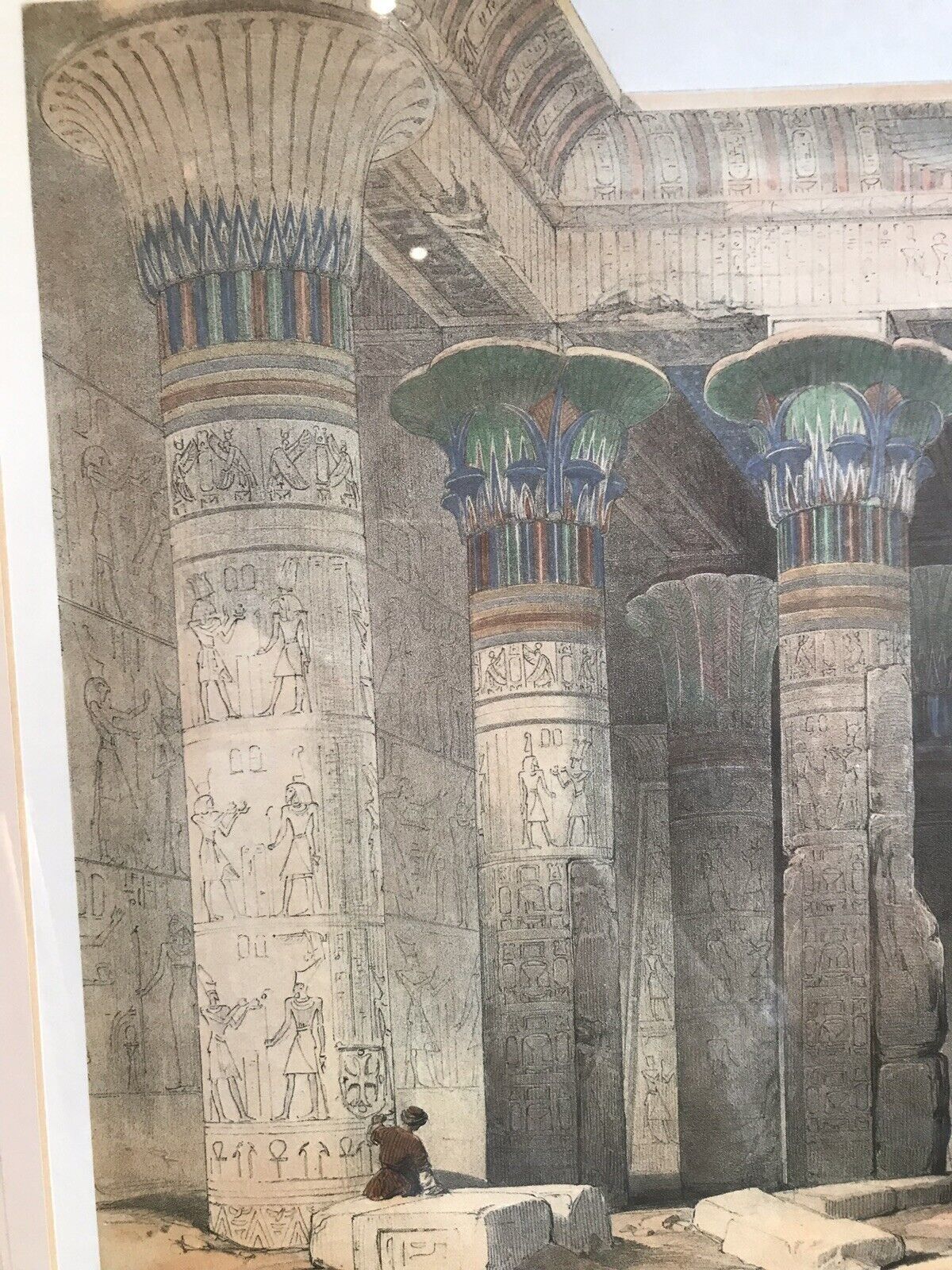 Fine Lithograph Grand Portico Of The Temple Of Philae David Roberts R.A photo for sale