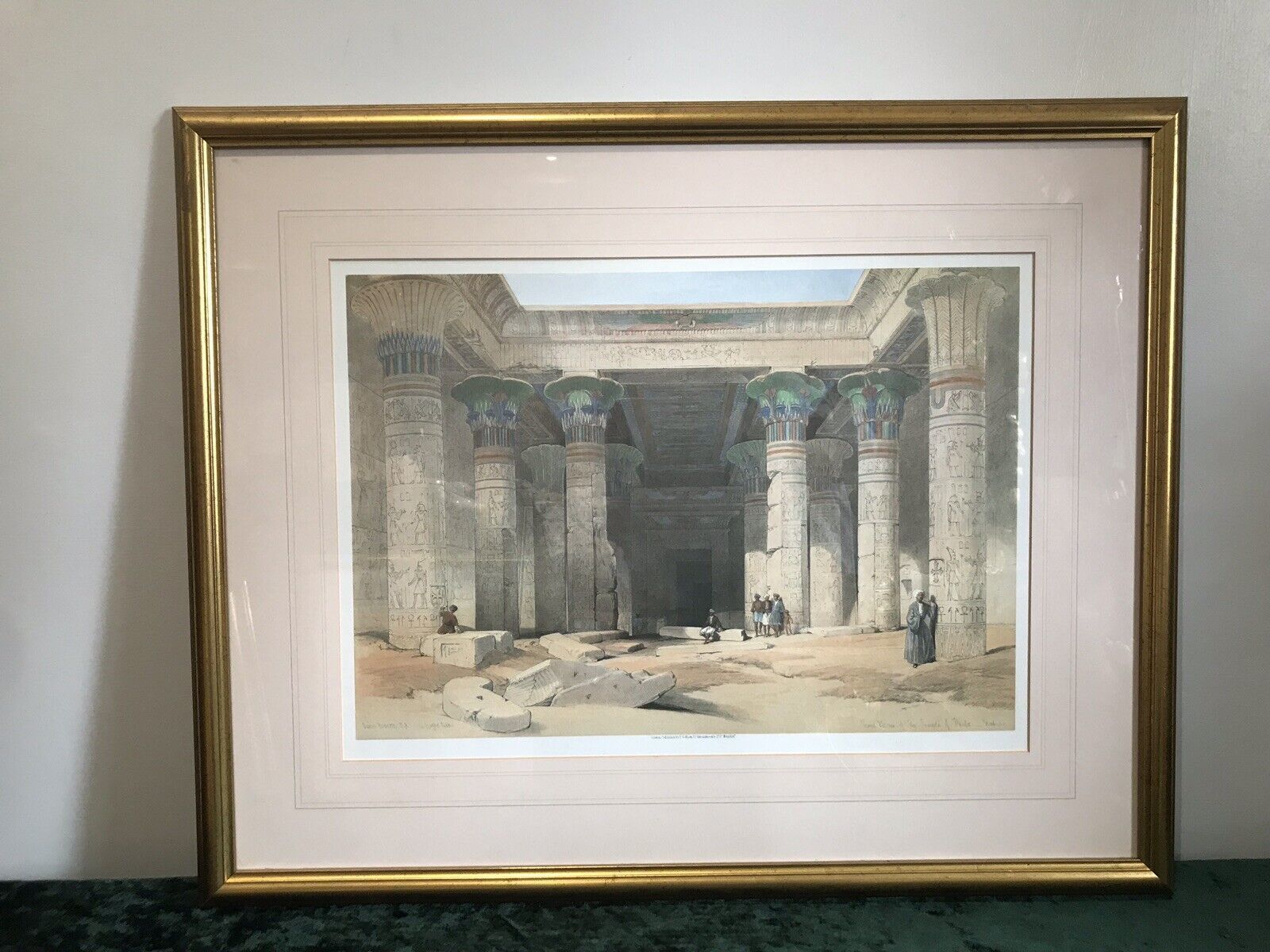 photo for sale Fine Lithograph Grand Portico Of The Temple Of Philae David Roberts R.A