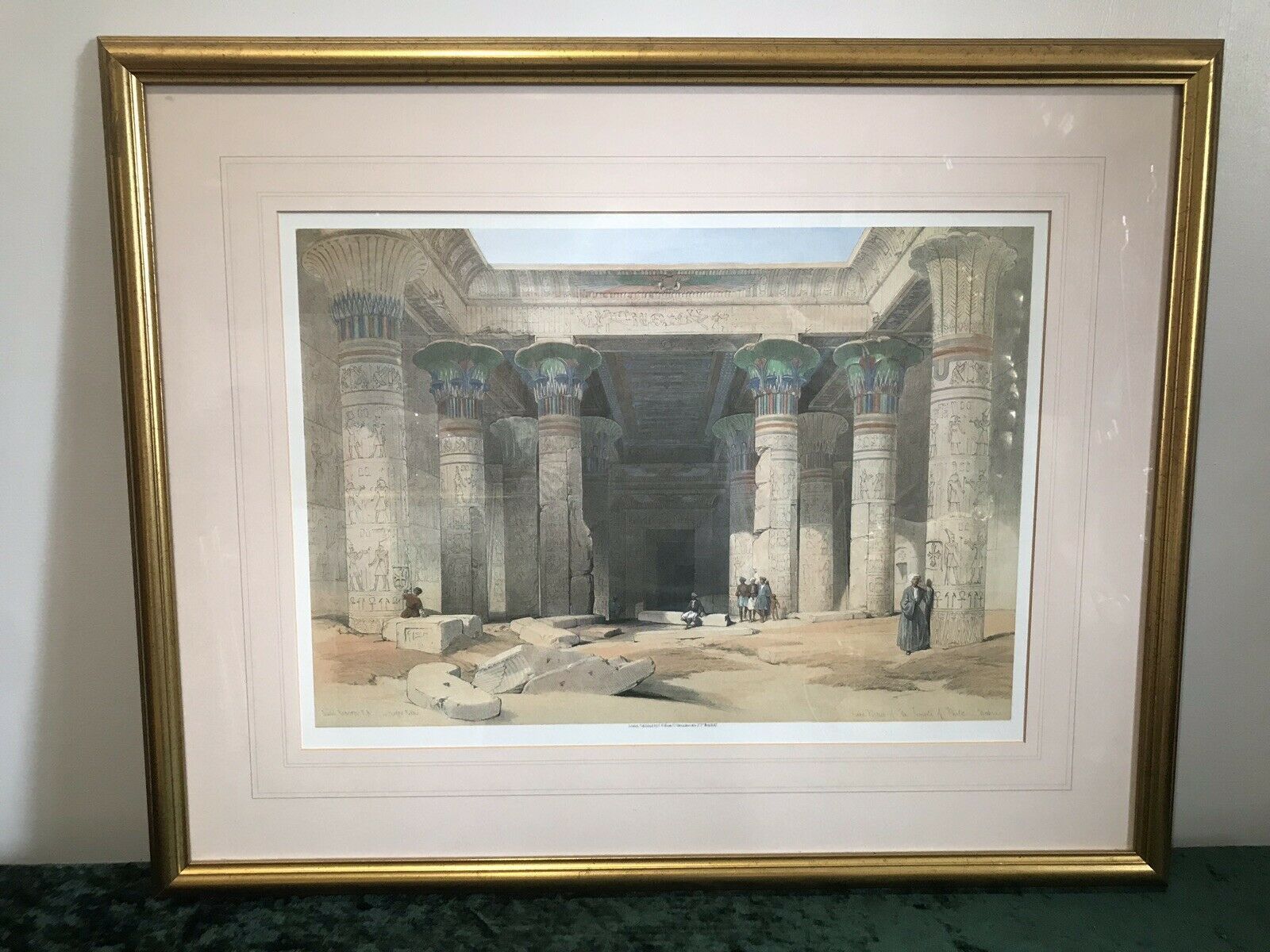 Art Fine Lithograph Grand Portico Of The Temple Of Philae David Roberts R.A photo