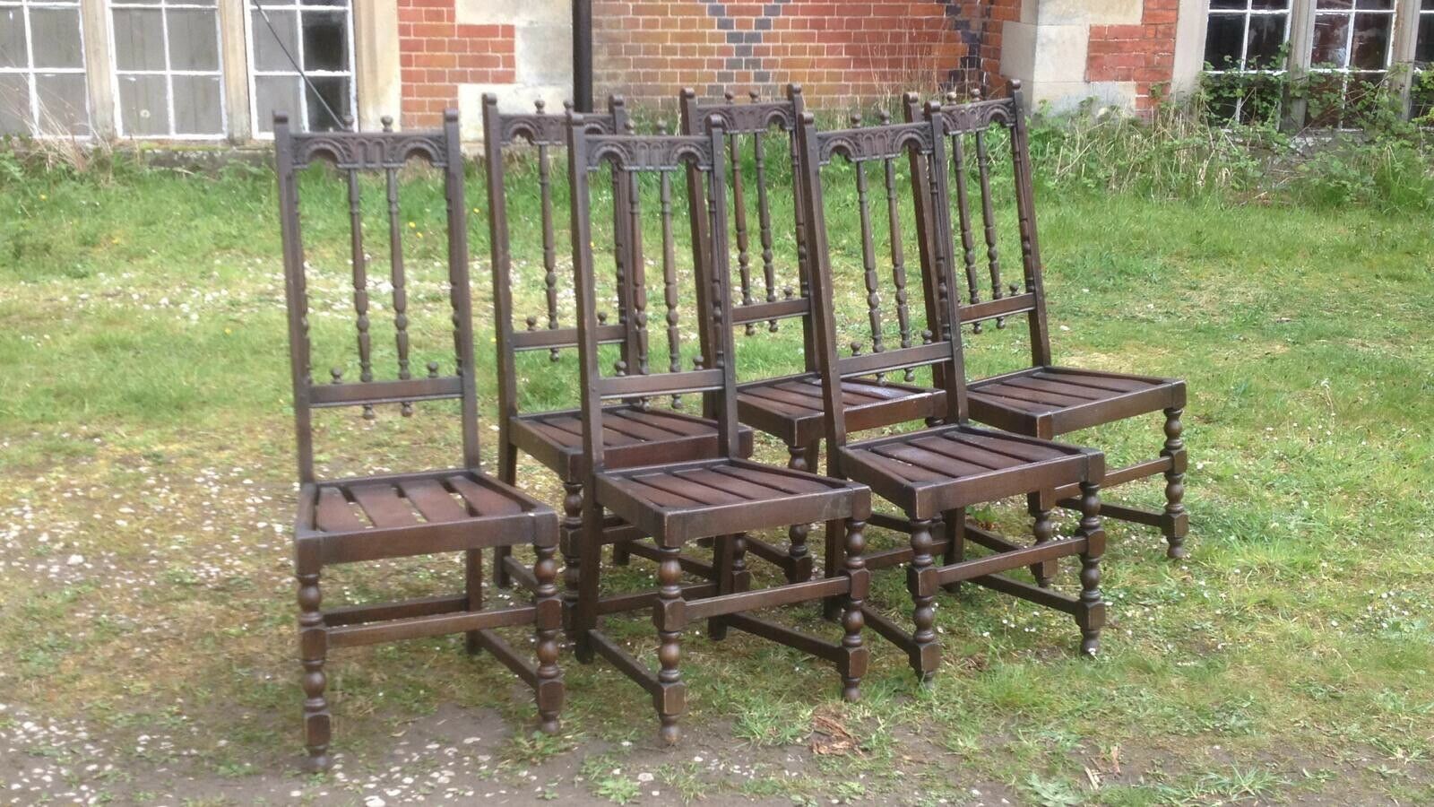 Country Style Ercol English Period Style Chairs Set Of 6