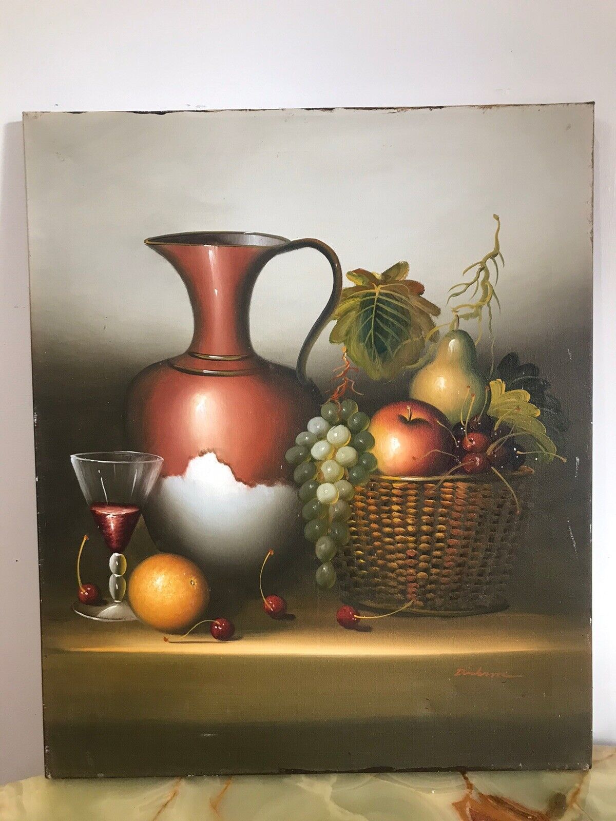 Original Work Of Art Contemporary Dutch Still Life Painting On Canvas Signed photo for sale