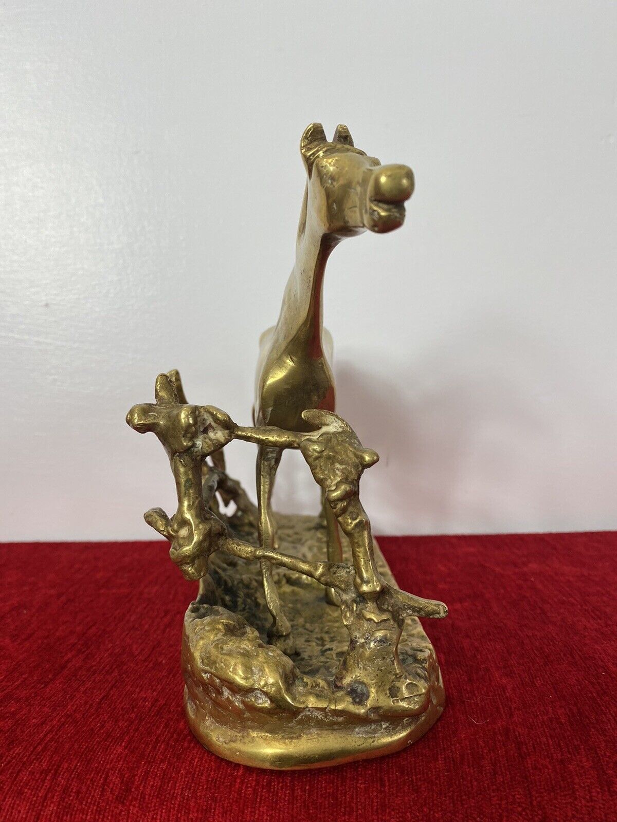 Brass Stallion Sculpture After P J Mene Titled Djinn Etalon Barbe photo Art