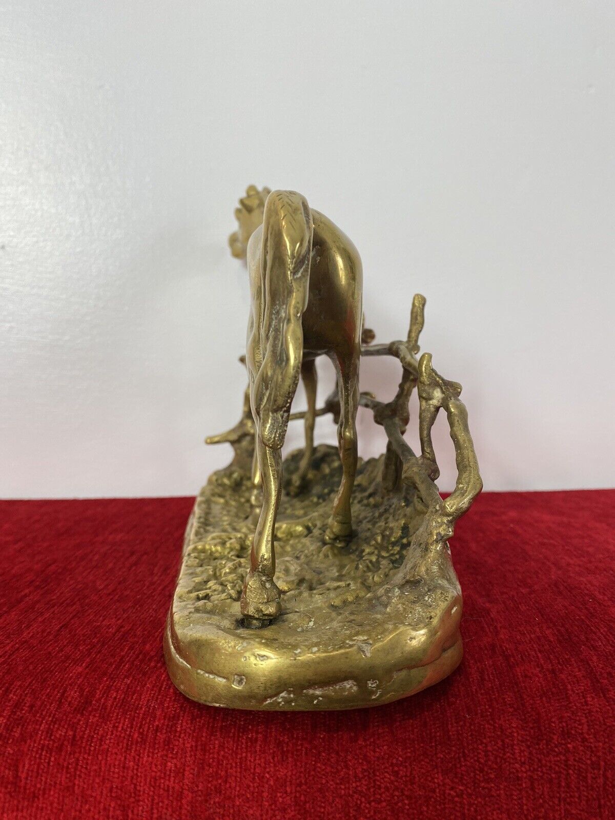 photo furniture Brass Stallion Sculpture After P J Mene Titled Djinn Etalon Barbe
