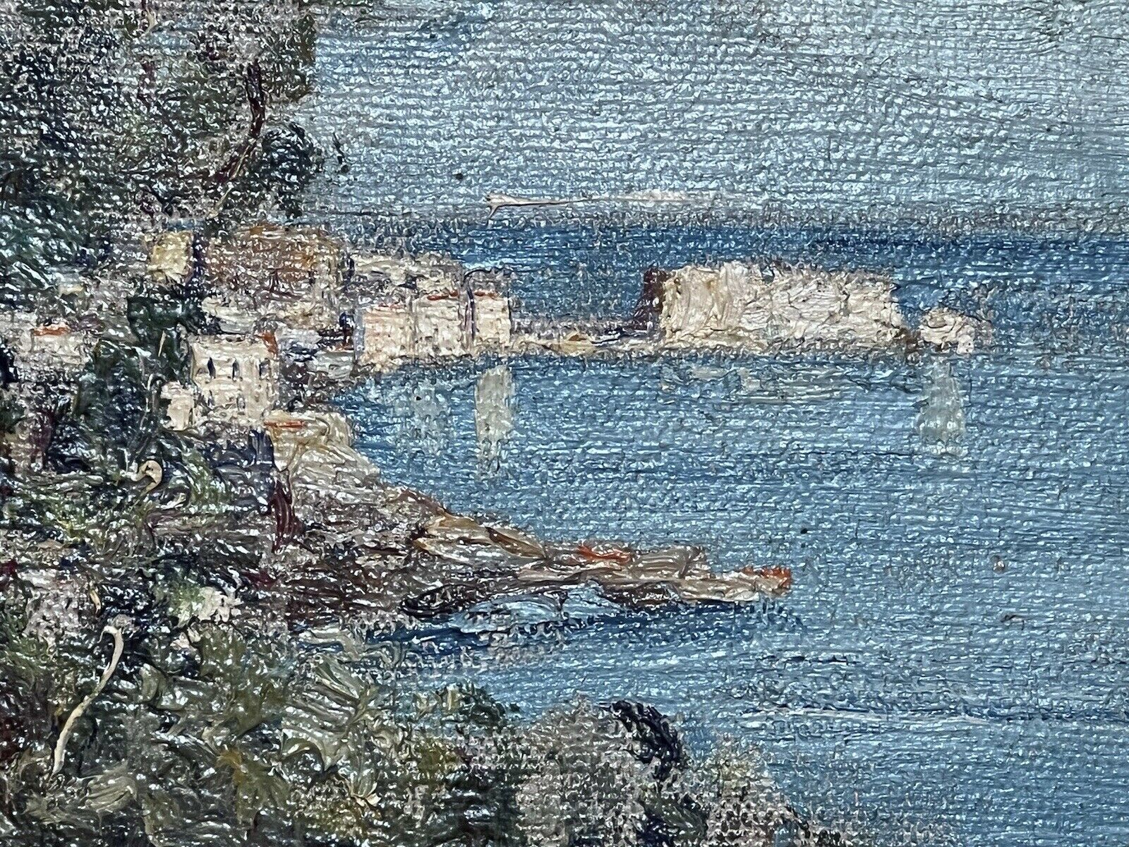 Fine Art Oil Painting Of Portuguese Coastal View Attributed To Edward Seago photo buy