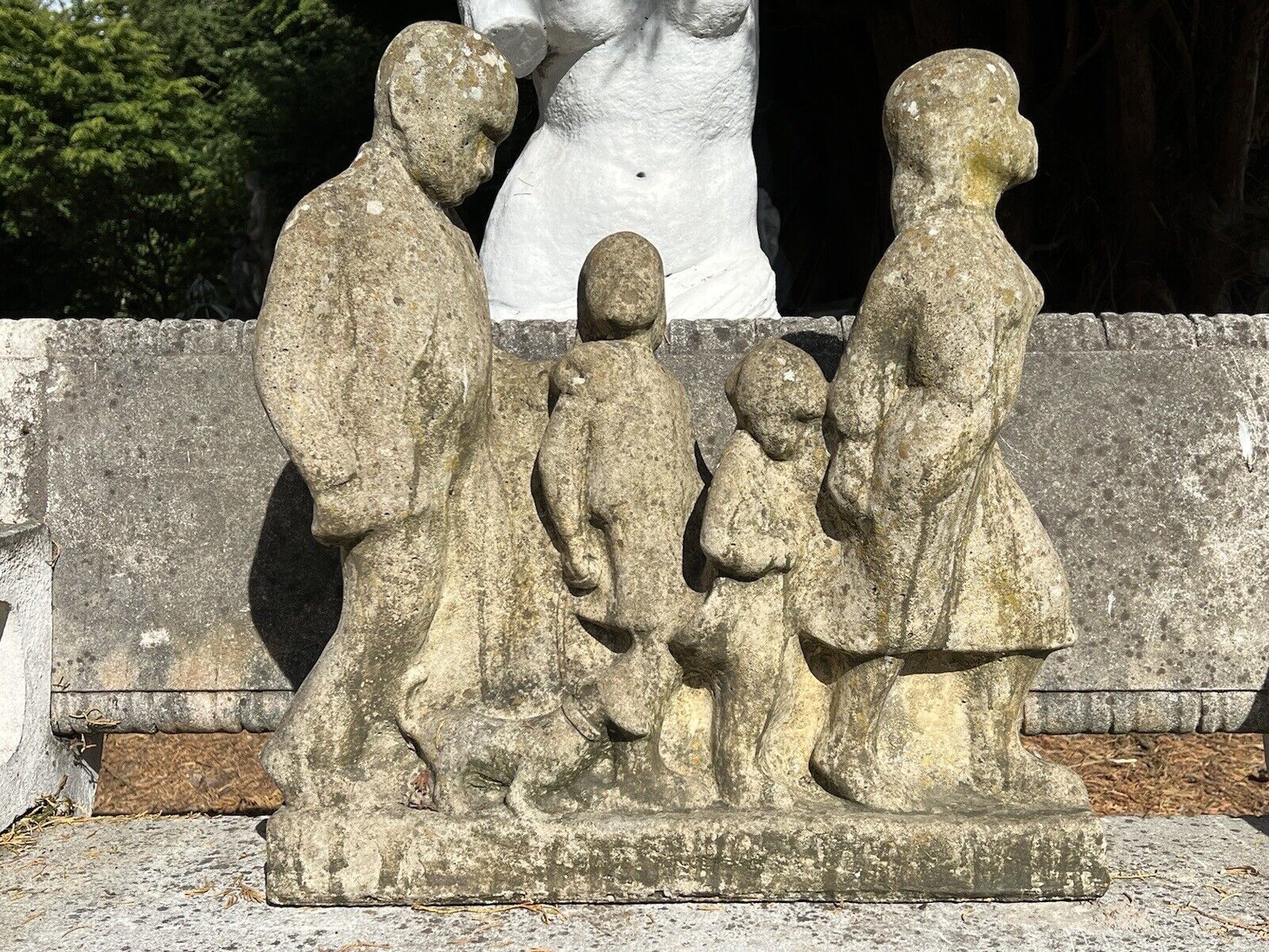 Modernistic Henri Moore Style 'Family Walk' Garden Sculpture photo 349.0