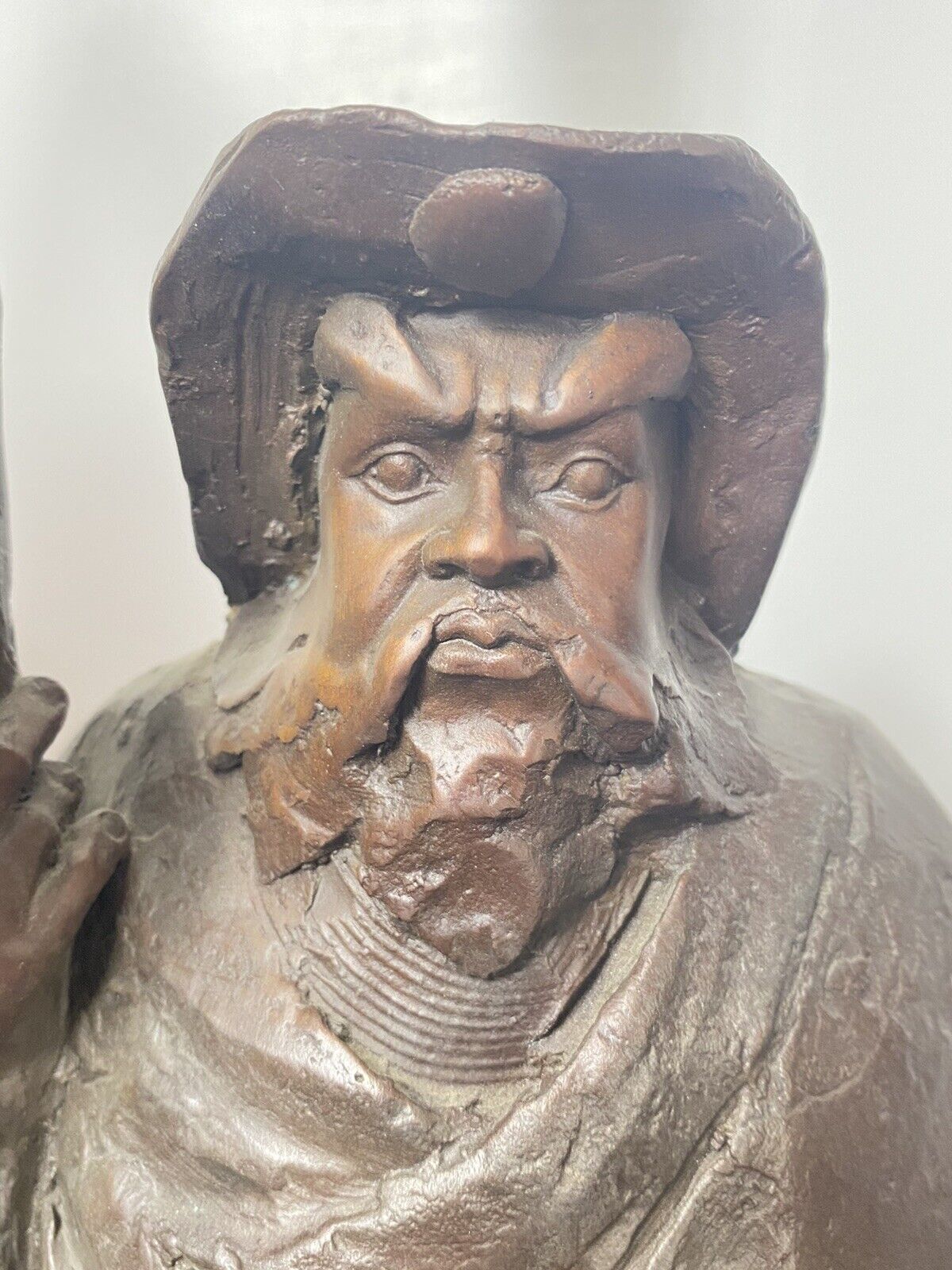 photo furniture Fine Large Museum Quality Sculptural Bronze Statue Of Three Tibetan Warriors