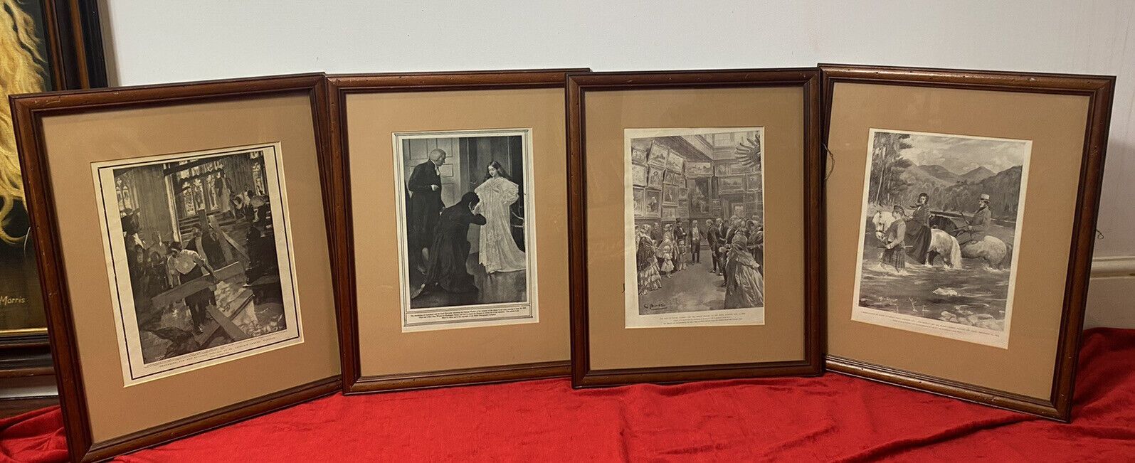 photo for sale Set Of 4 19c Victorian Historic Royal Memrobillia Lithographs By British Artists