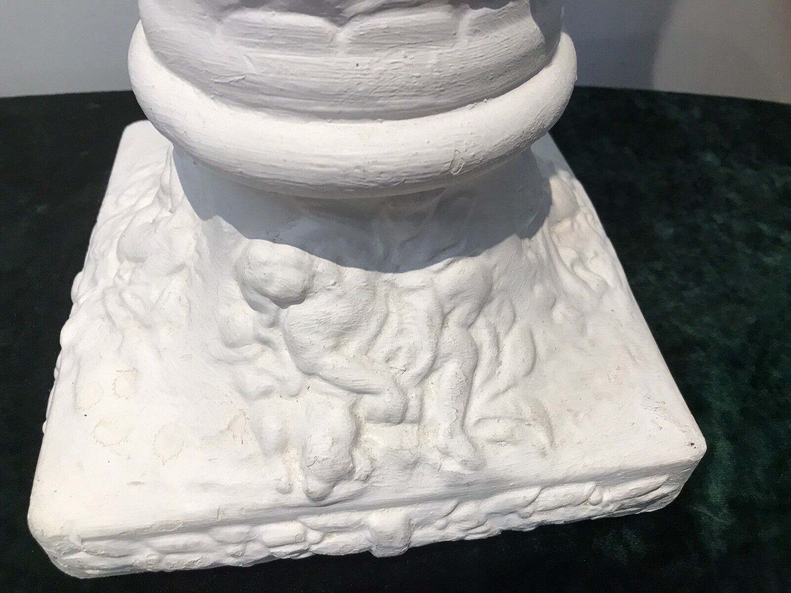 Art Fine Italian Sculpture ‘Loves First Kiss’ On Ornate Plinth Signed By Artist photo