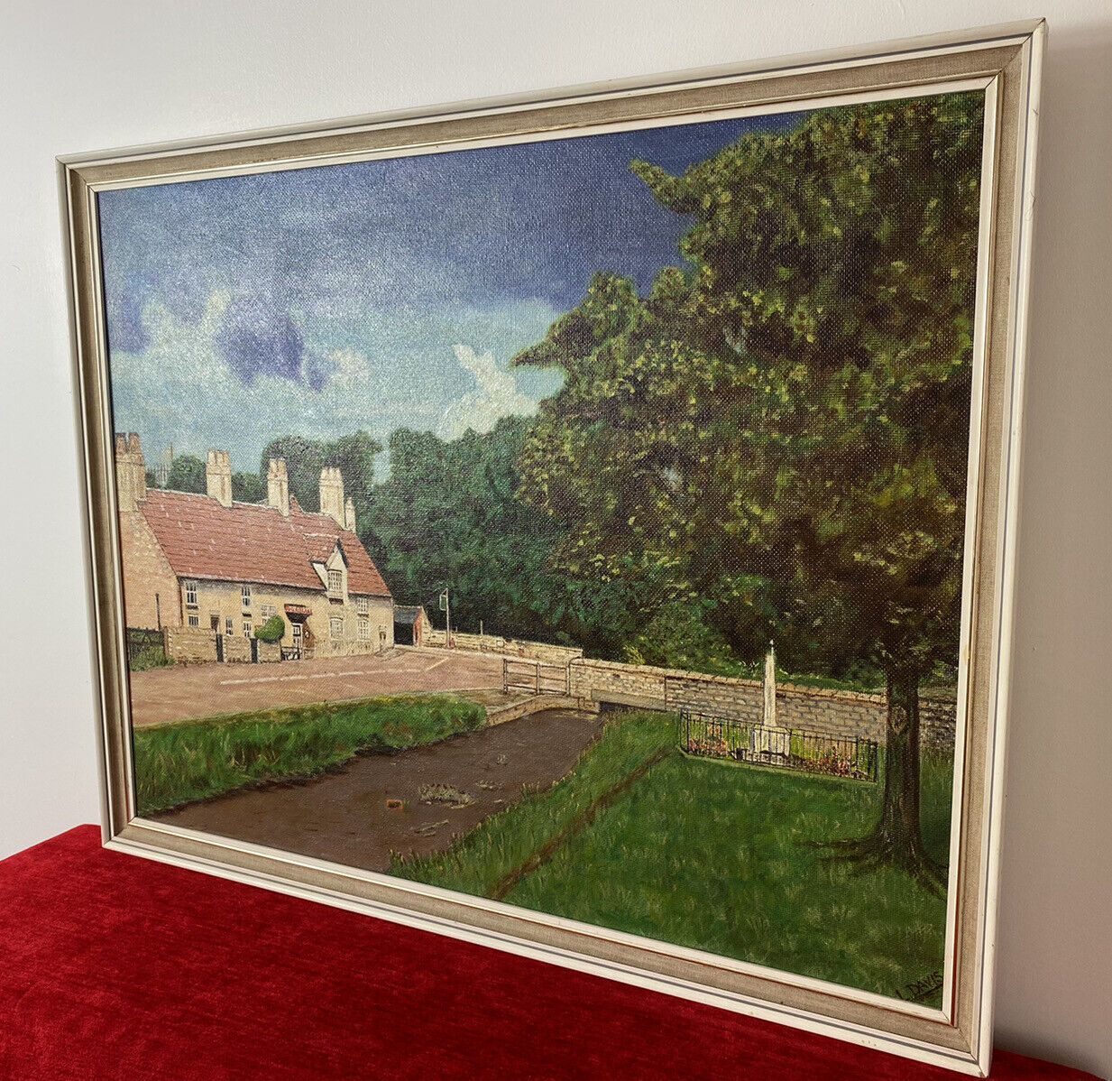 photo for sale The Jug And Glass Pub Mansfield, England Modern Oil Painting By Artist L Davis