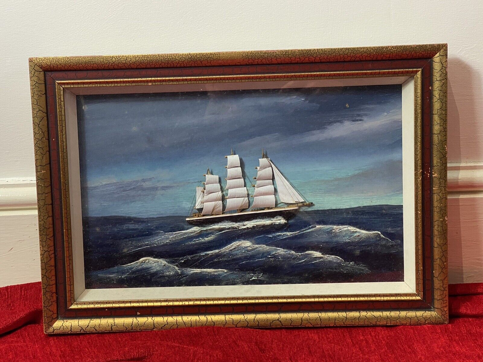 Nautical Diorama Model Artwork Of Historic British Tea Clipper Ship ‘Cutty Sark photo furniture