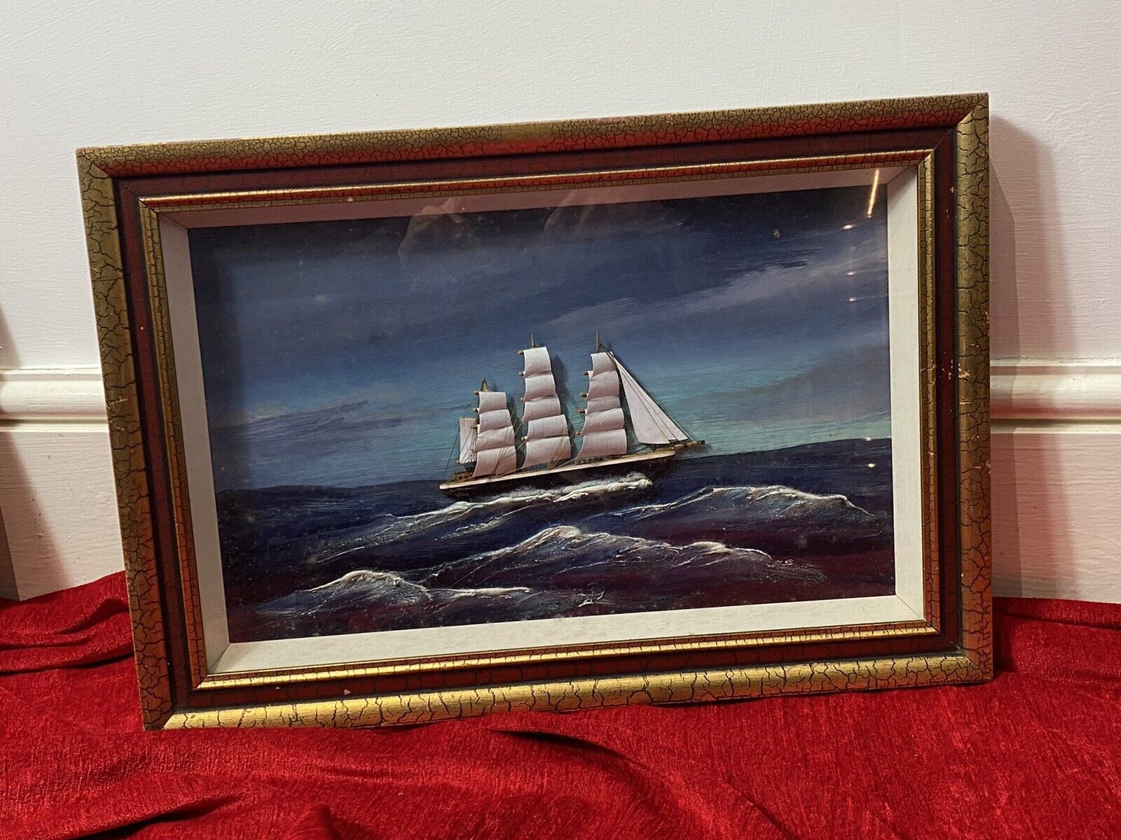 Nautical Diorama Model Artwork Of Historic British Tea Clipper Ship ‘Cutty Sark photo 255.0
